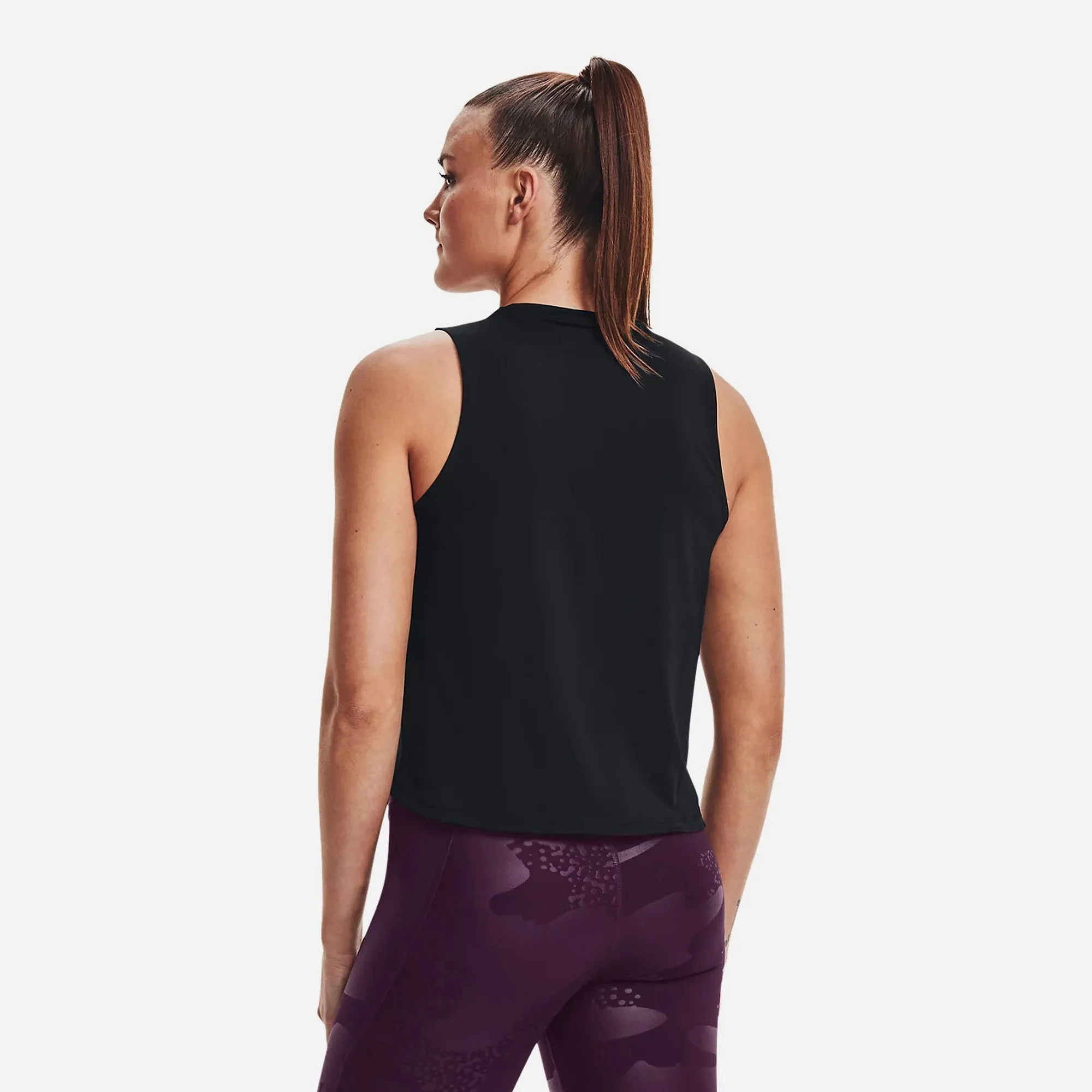 Áo Ba Lỗ Nữ Under Armour Baselayer Rush - Đen