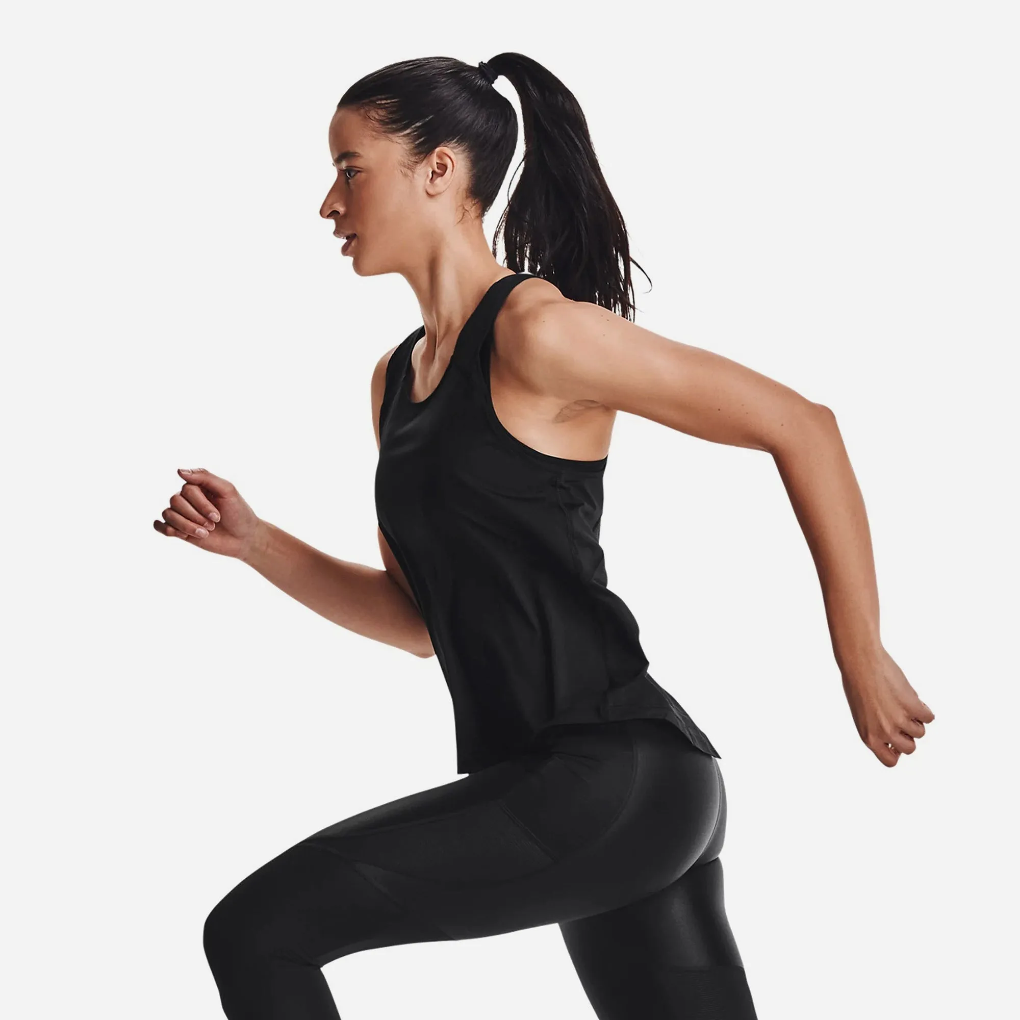 Áo Ba Lỗ Nữ Under Armour Iso-Chill Run - Đen