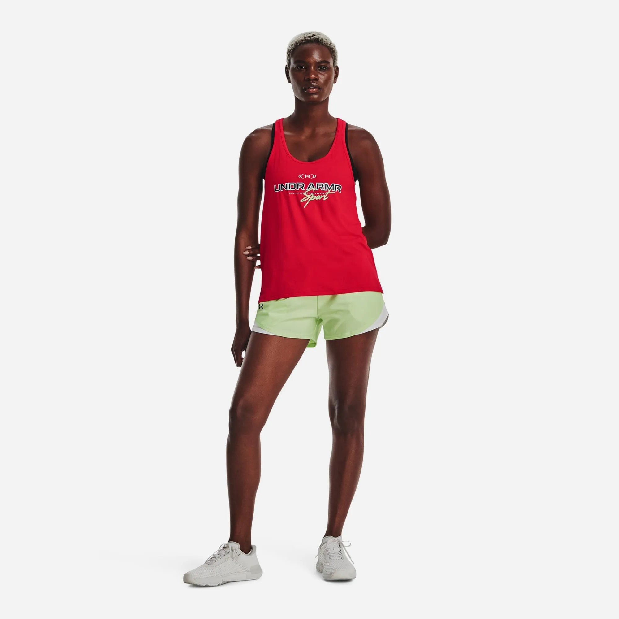 Áo Ba Lỗ Nữ Under Armour Knockout Graphic - Đỏ