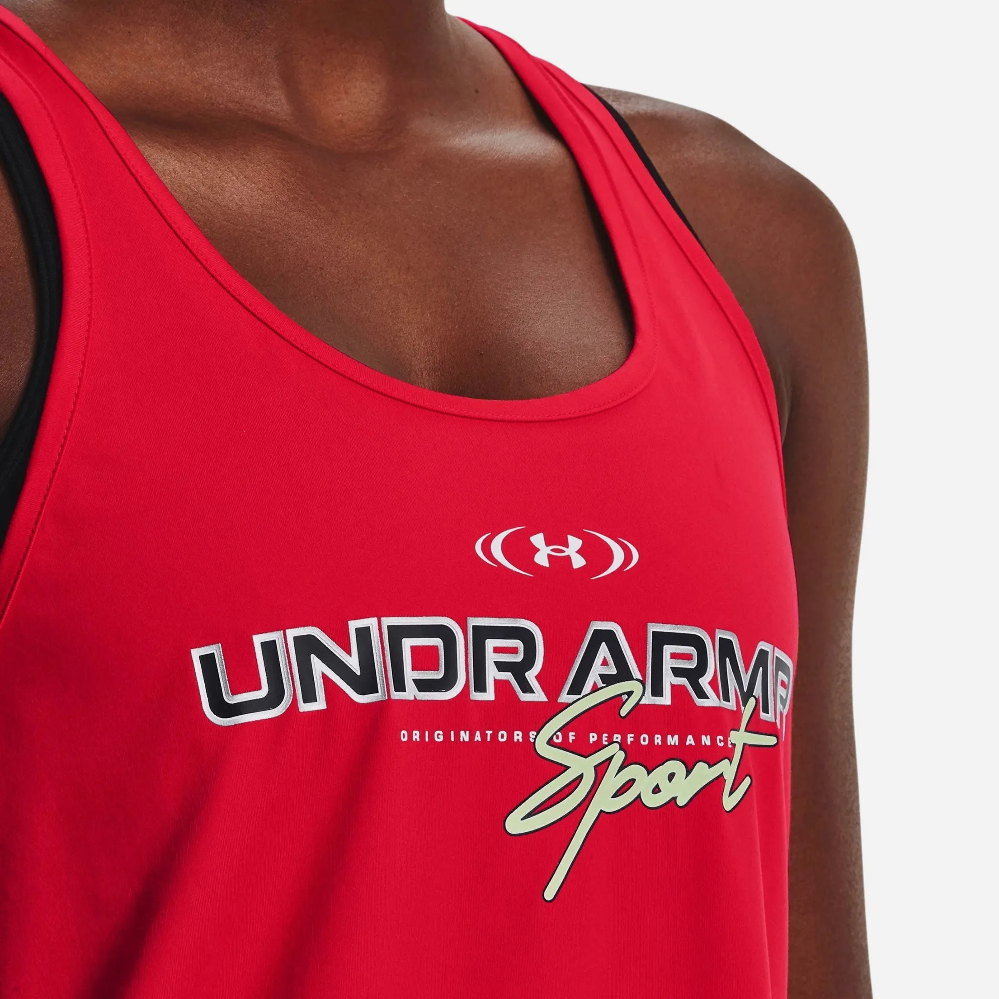 Áo Ba Lỗ Nữ Under Armour Knockout Graphic - Đỏ