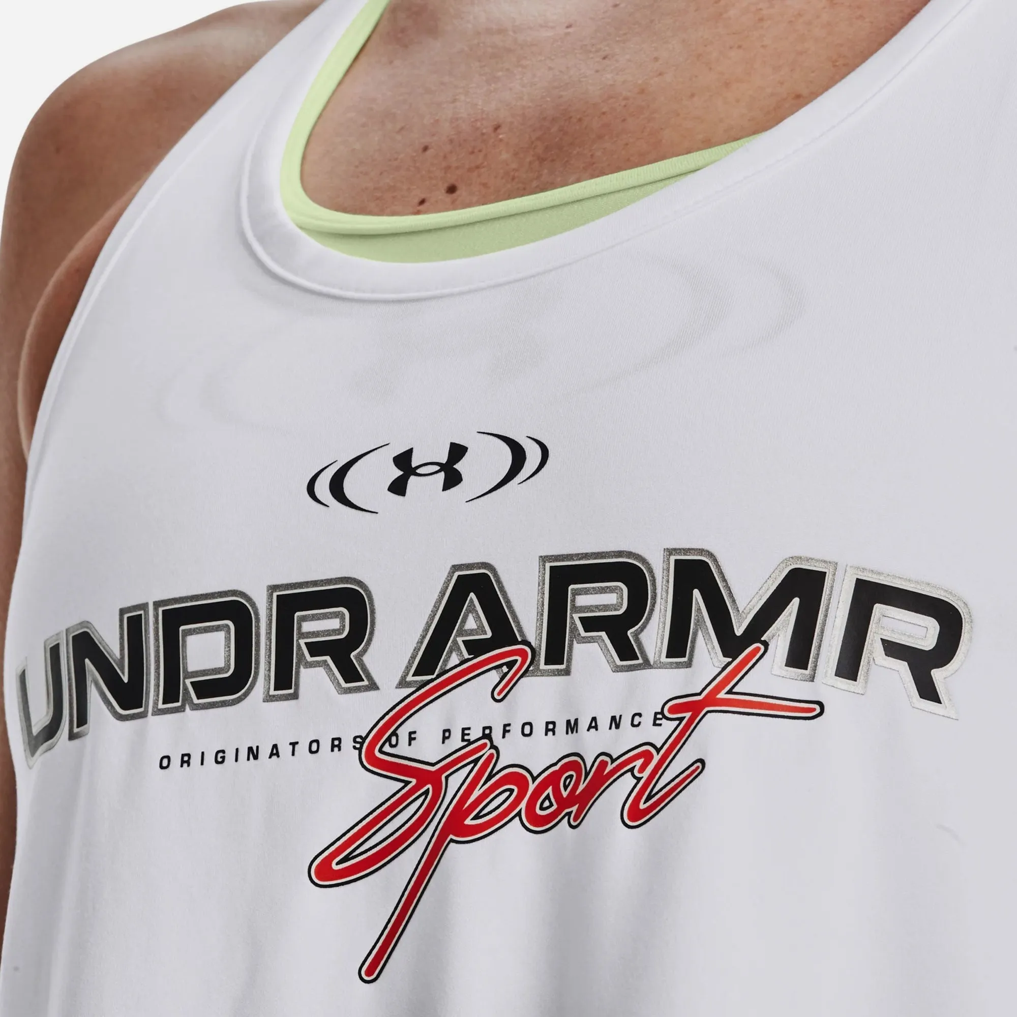 Áo Ba Lỗ Nữ Under Armour Knockout Graphic - Trắng