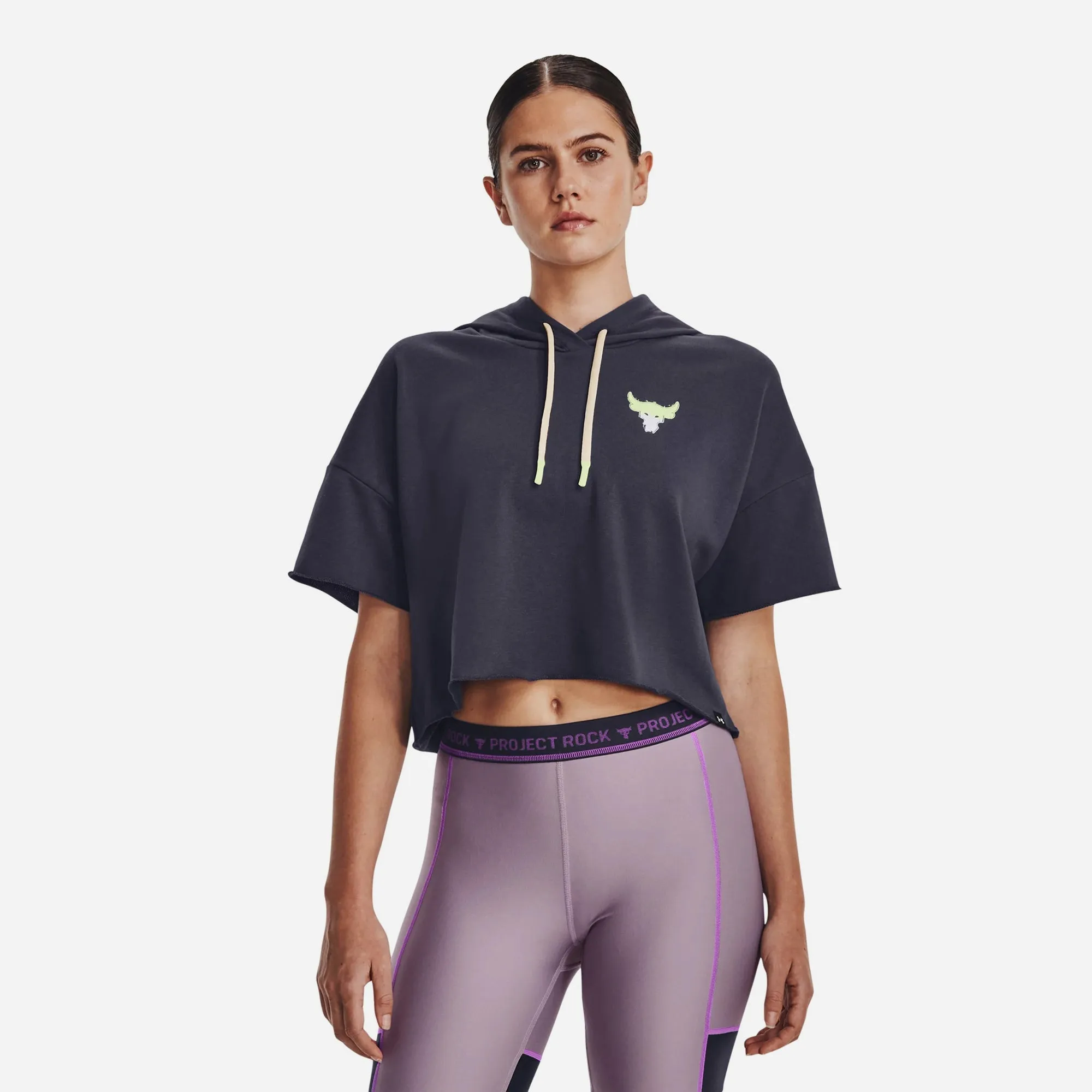 Áo Hoodie Nữ Under Armour Project Rock Rival Terry - Đen