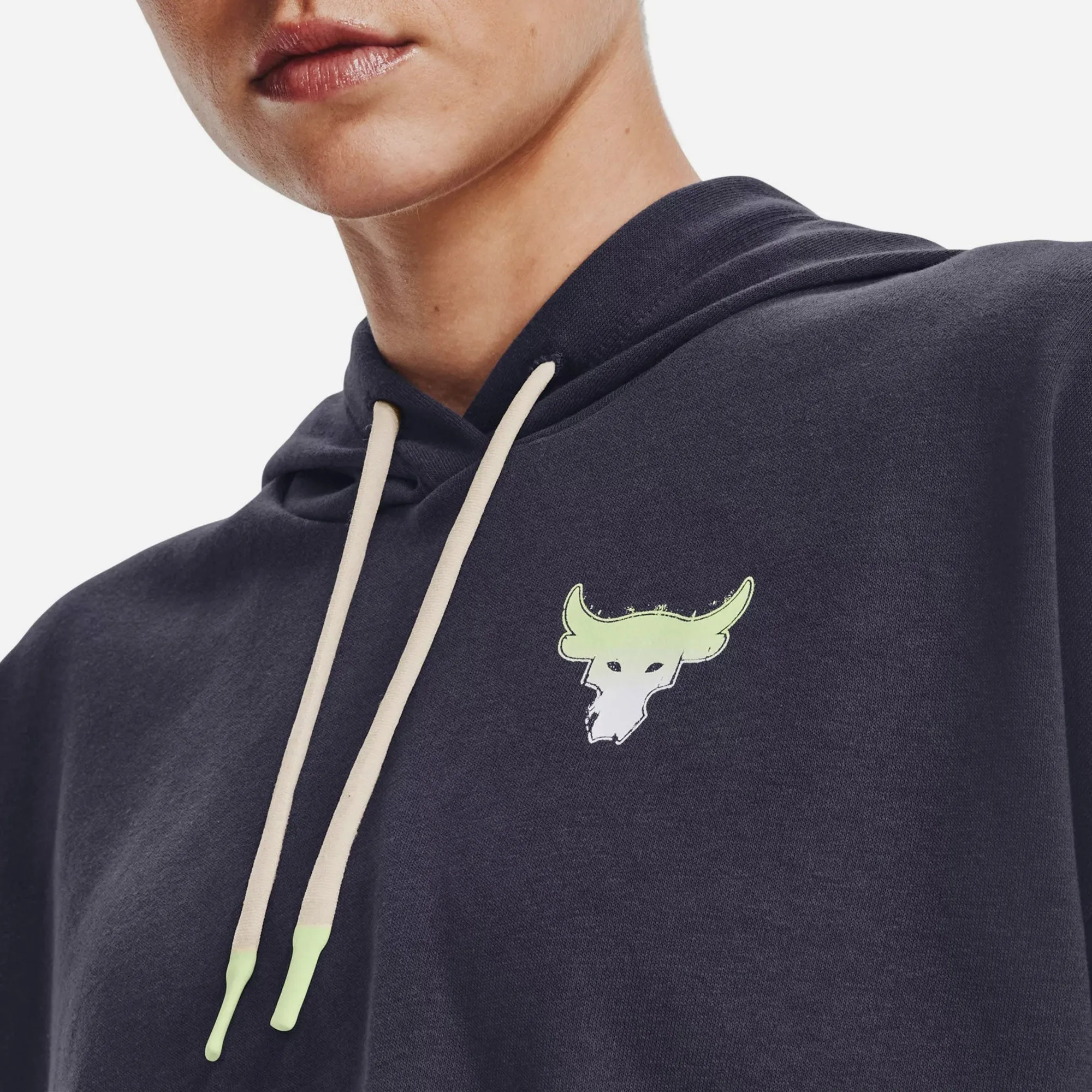 Áo Hoodie Nữ Under Armour Project Rock Rival Terry - Đen