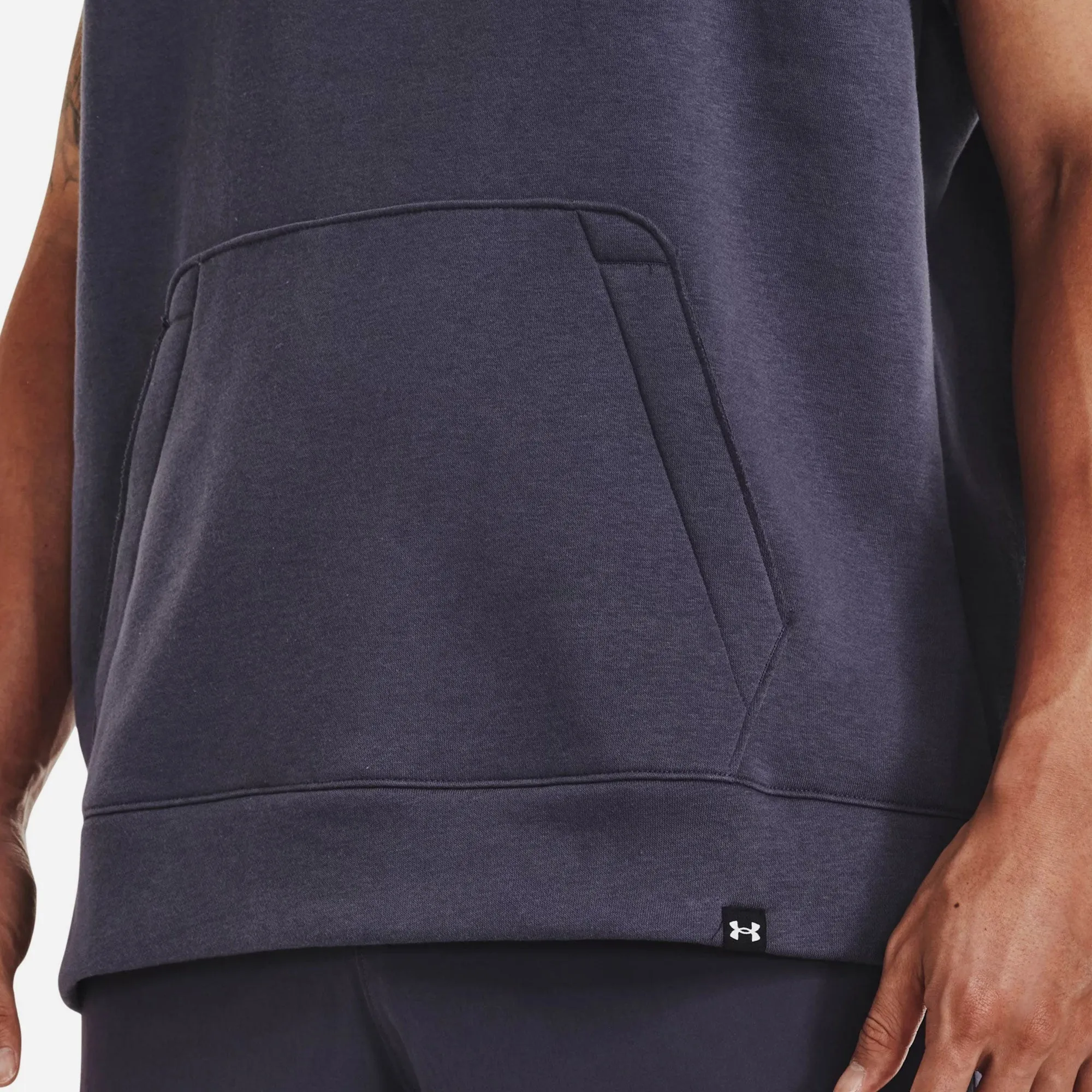 Áo Hoodie Nam Under Armour Project Rock Rival Fleece Cap - Tím