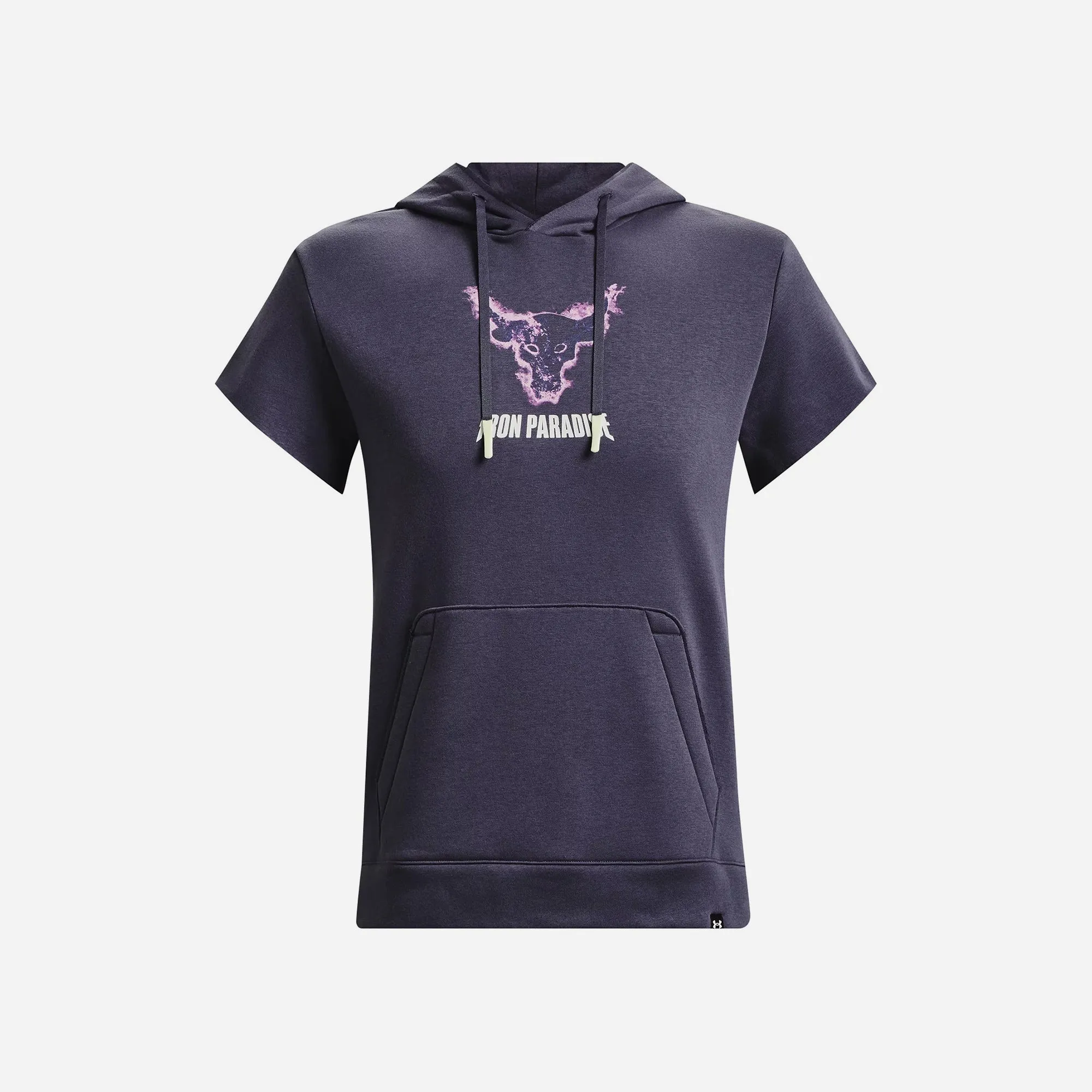 Áo Hoodie Nam Under Armour Project Rock Rival Fleece Cap - Tím