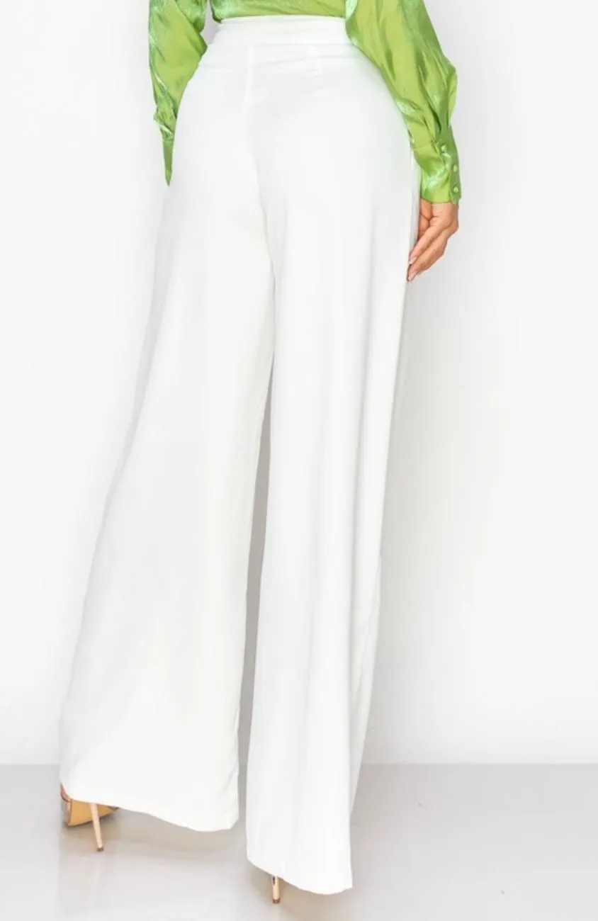 Off White Palazzo Pants