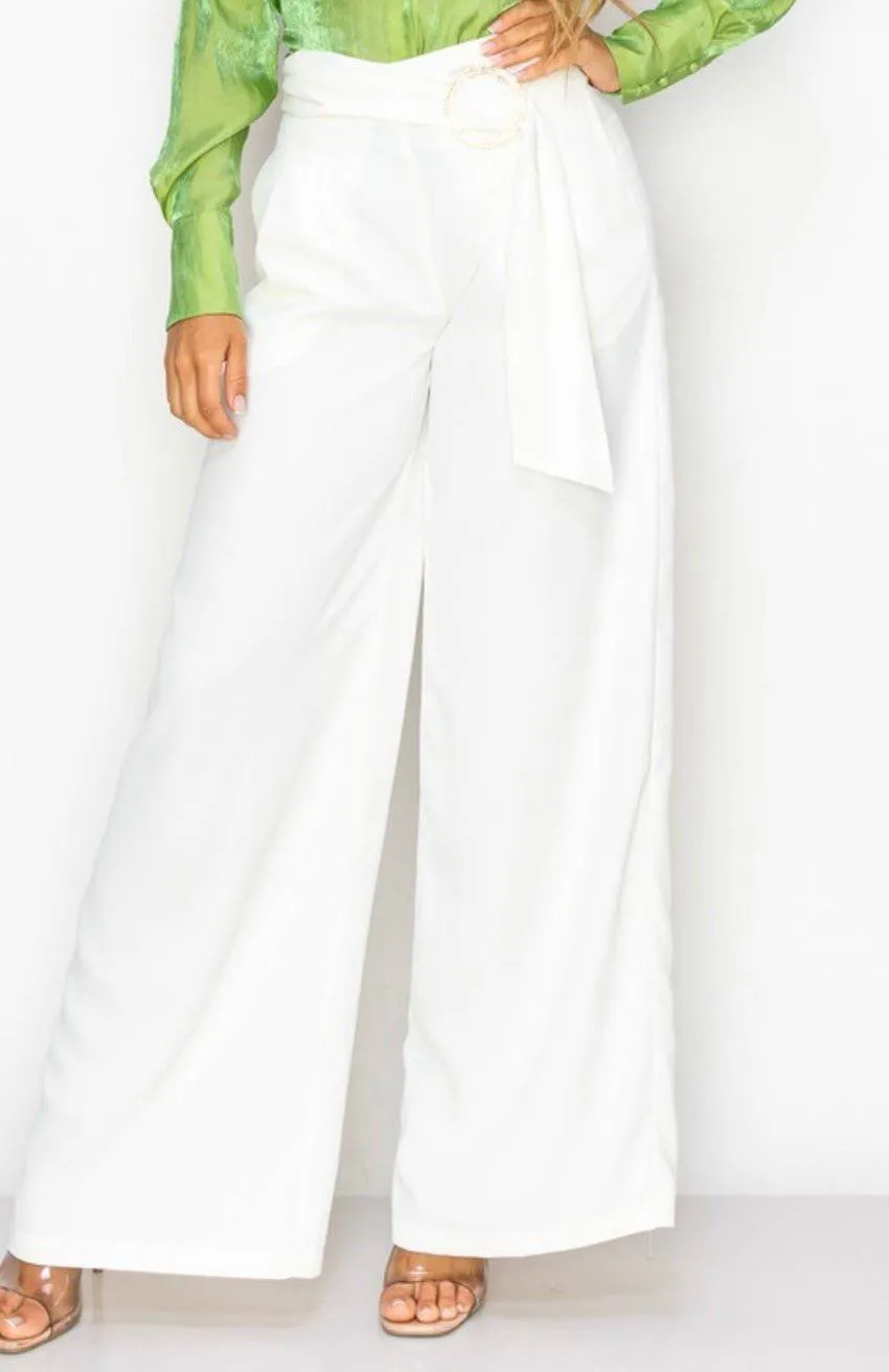 Off White Palazzo Pants