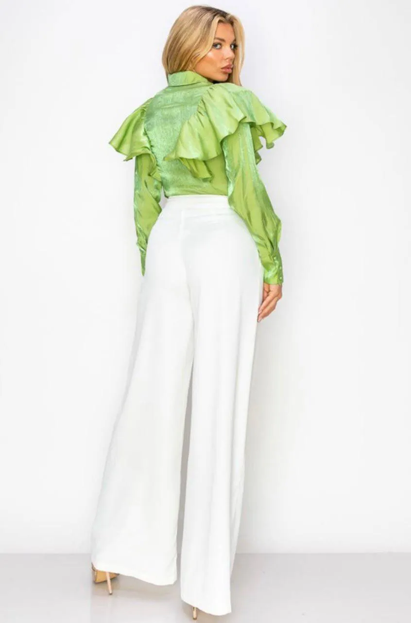 Off White Palazzo Pants