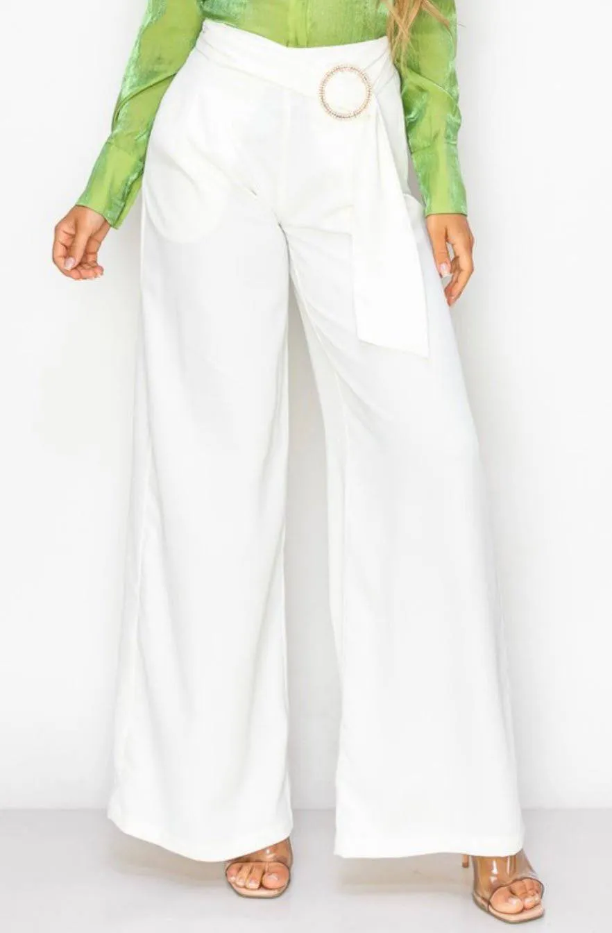Off White Palazzo Pants