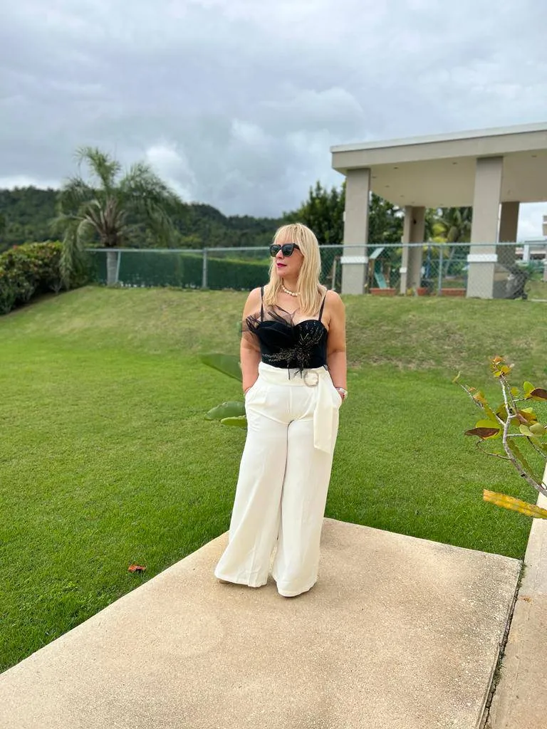 Off White Palazzo Pants