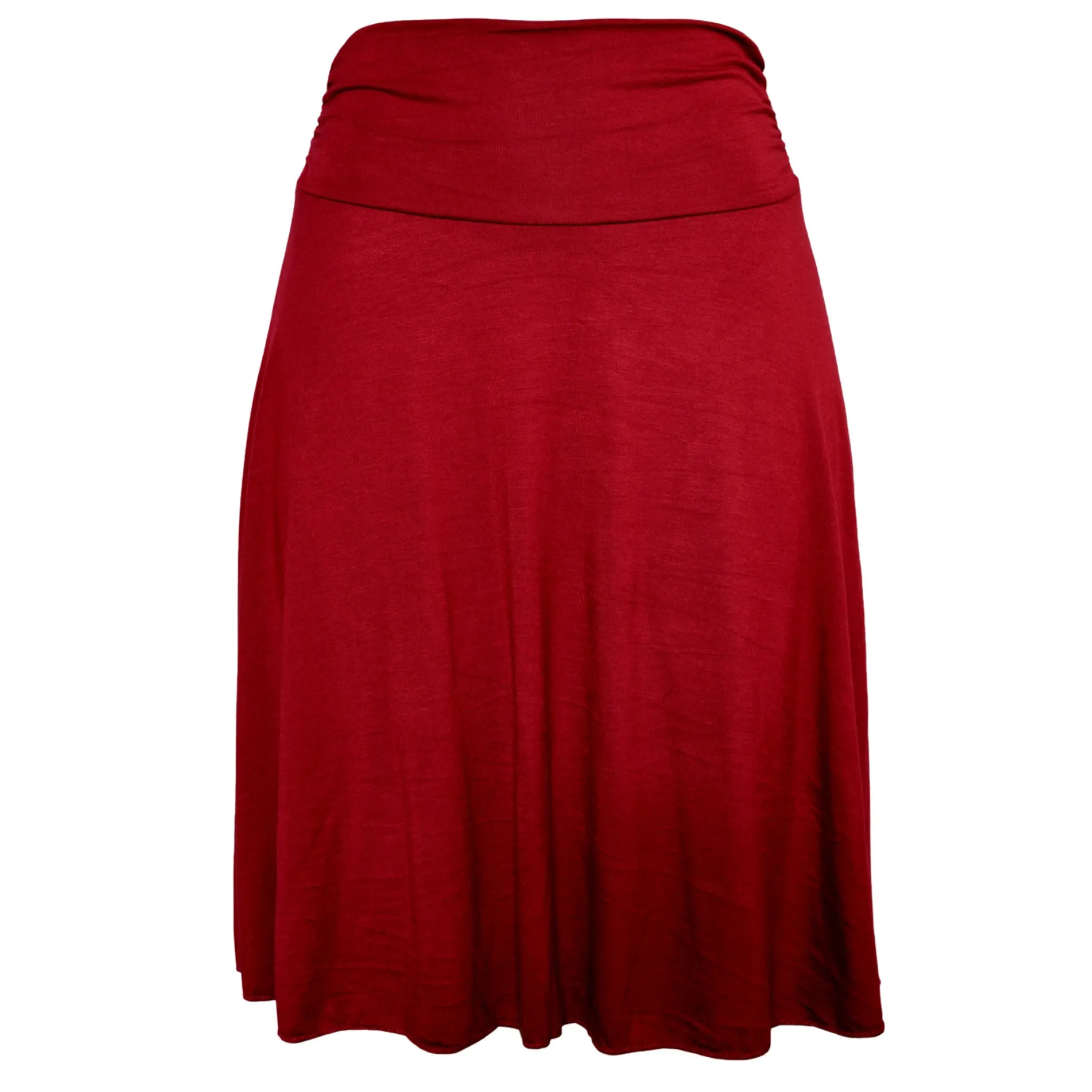 Plus Size Knee Length Flowy Skirt