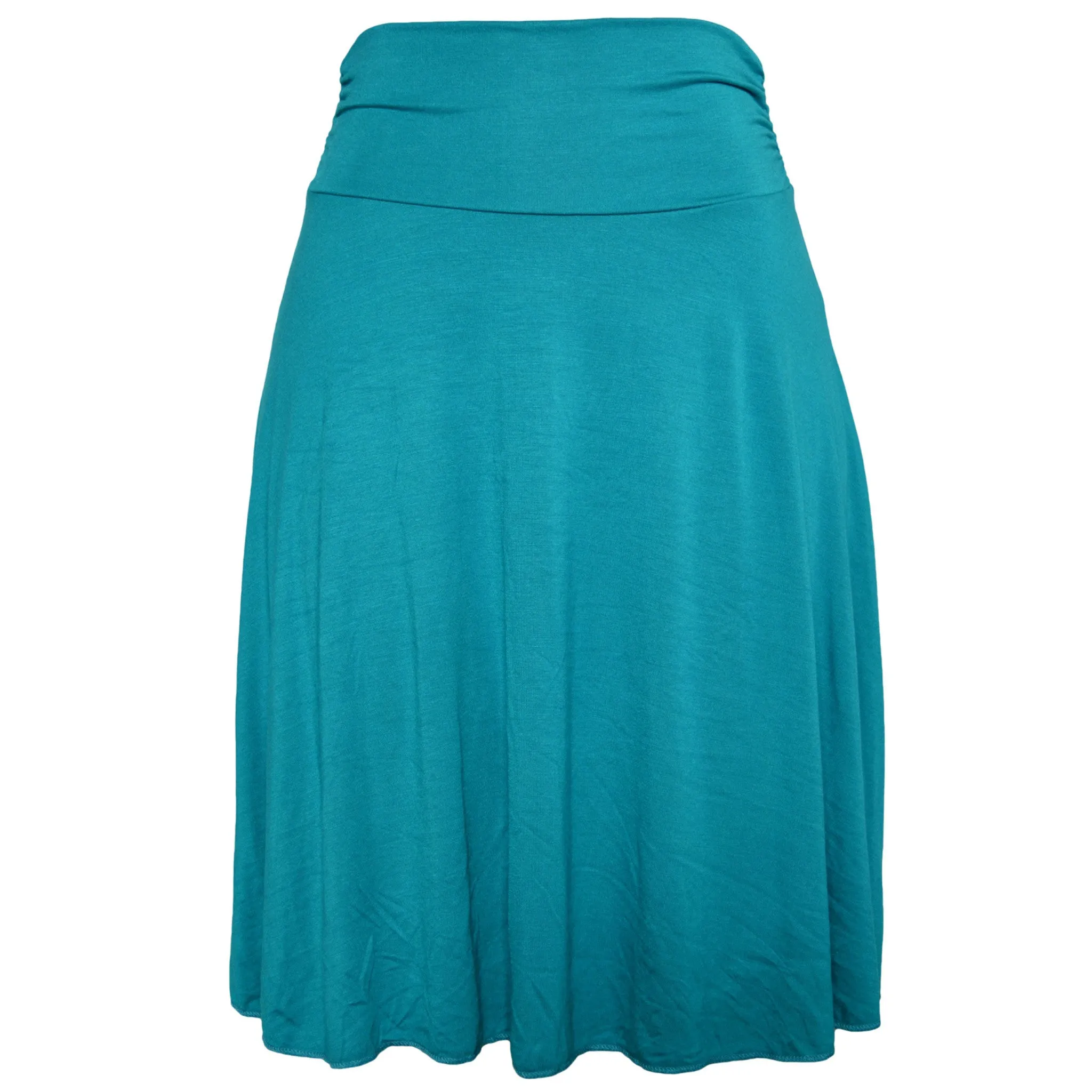 Plus Size Knee Length Flowy Skirt