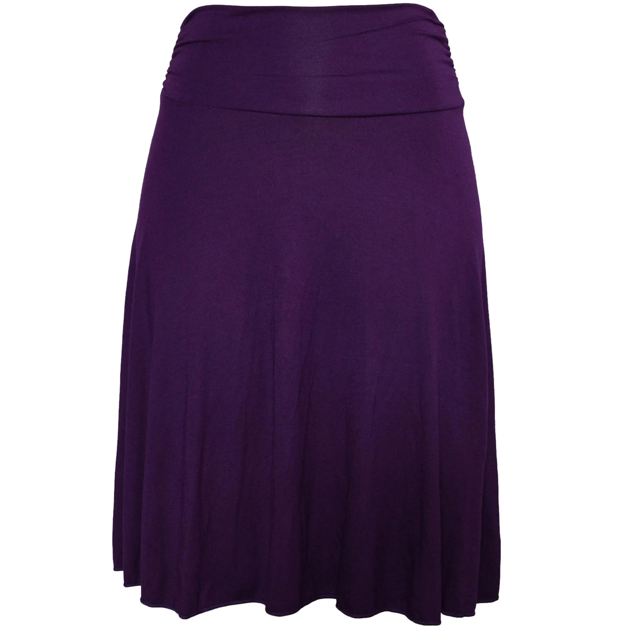 Plus Size Knee Length Flowy Skirt