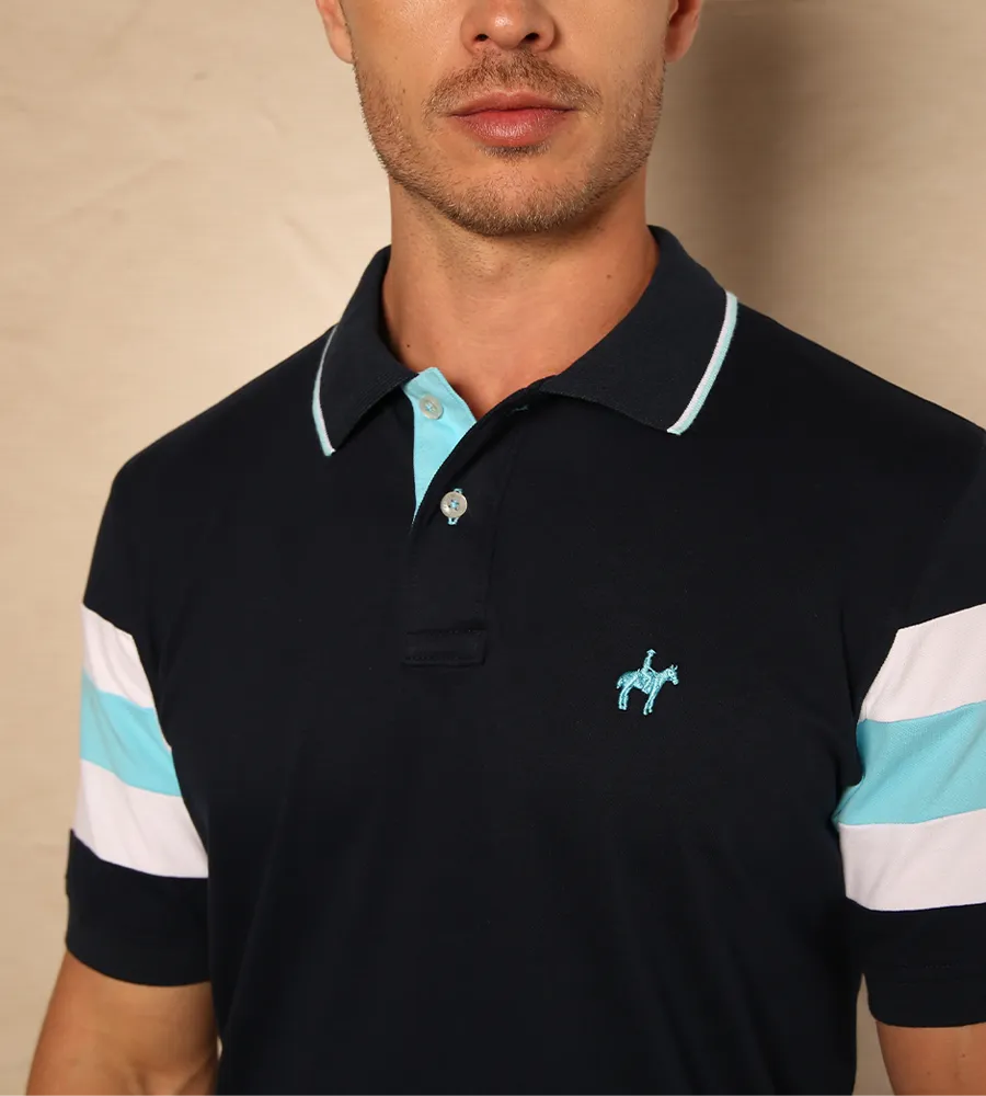 Polo Bloques Azul Navy Ref. 129010424