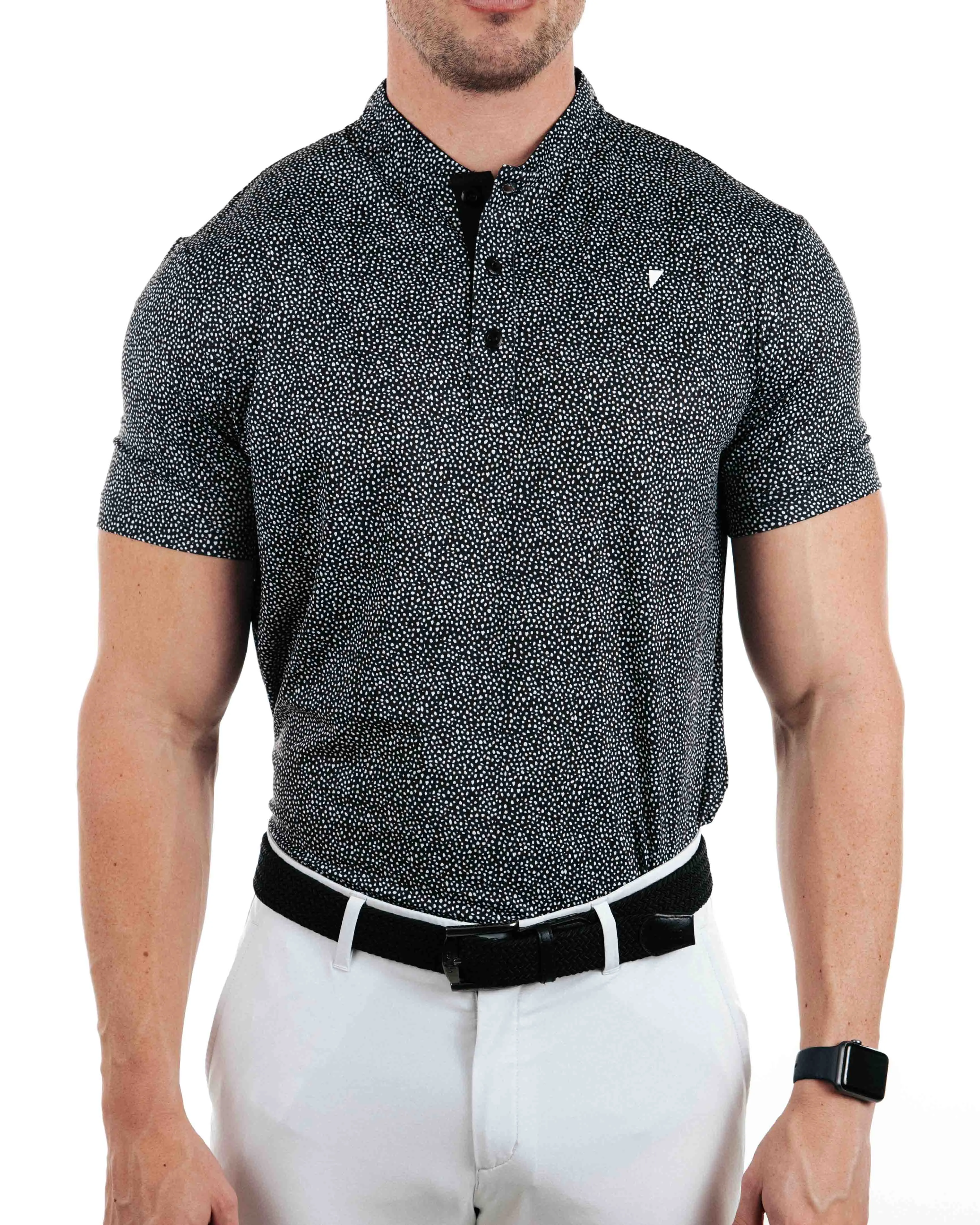 Primo Blade Collar Polo - Black Pebble