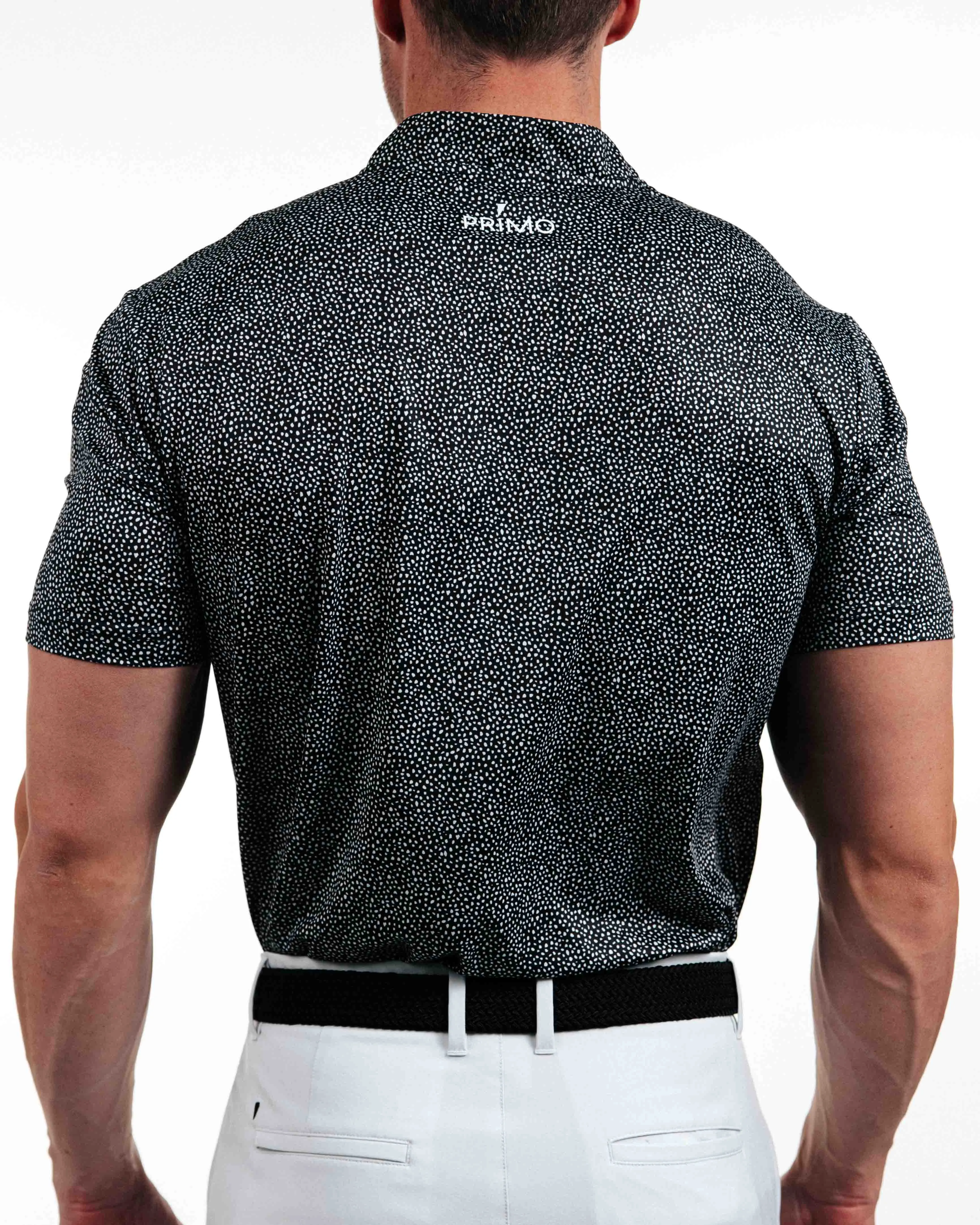 Primo Blade Collar Polo - Black Pebble