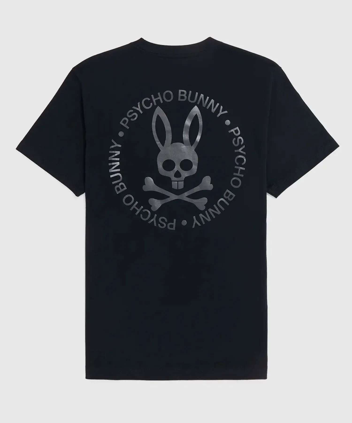 Psycho Bunny Crosby Reflective Print Graphic Tee - Black