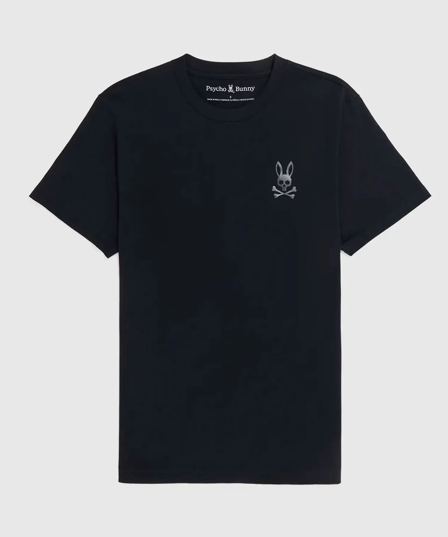 Psycho Bunny Crosby Reflective Print Graphic Tee - Black