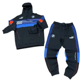 Puma BMW MMS SDS HOODIE SWEATSUIT Men’s - BLACK BLUE