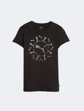 Puma Essential Plus Graphic Women Lifestyle T-Shirt Black