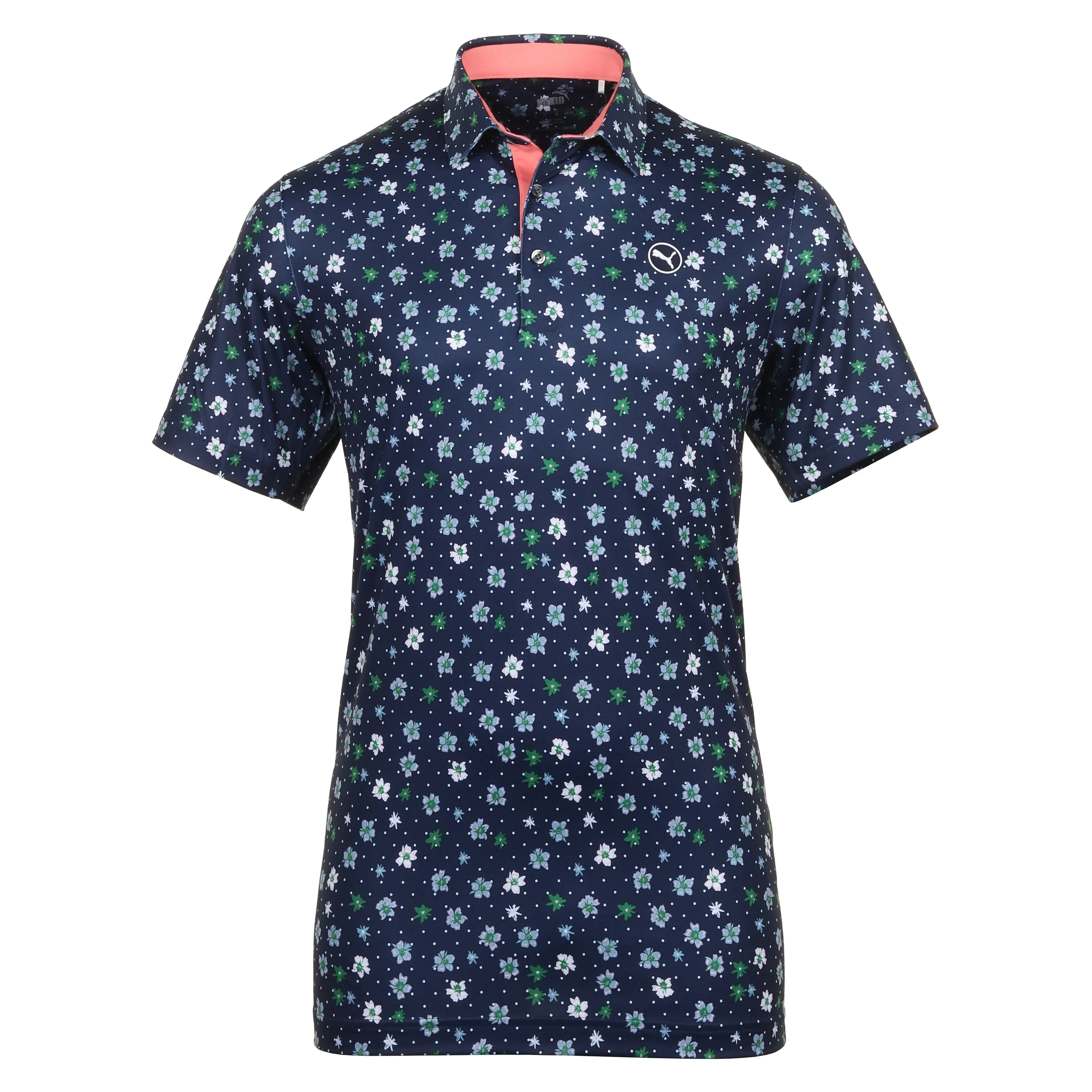 Puma Golf Floral Polo Shirt