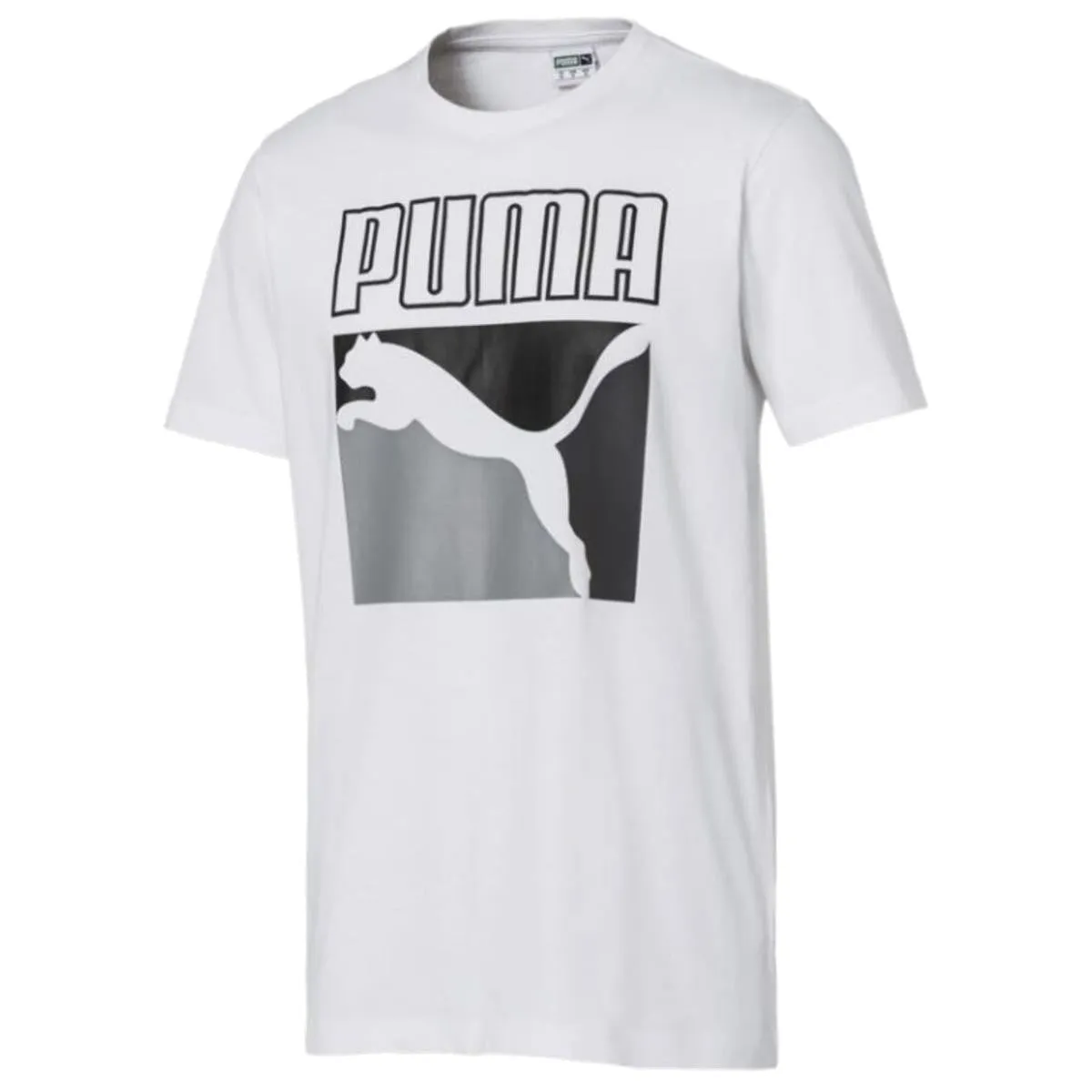 Puma ICONIC GRAPHIC BOX LOGO TEE Men’s - PUMA WHITE