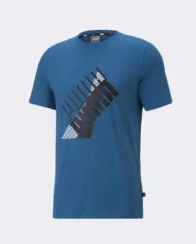 Puma Puma Power Logo Men Lifestyle T-Shirt Lake Blue 84978817
