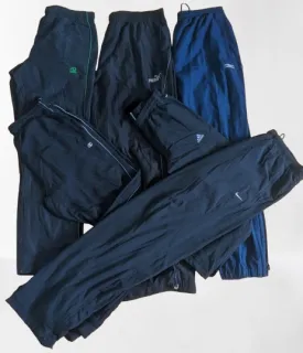 "Dynamic Mix: Nike, Reebok, Puma, Umbro, Champion Parachute Track Pants Collection"