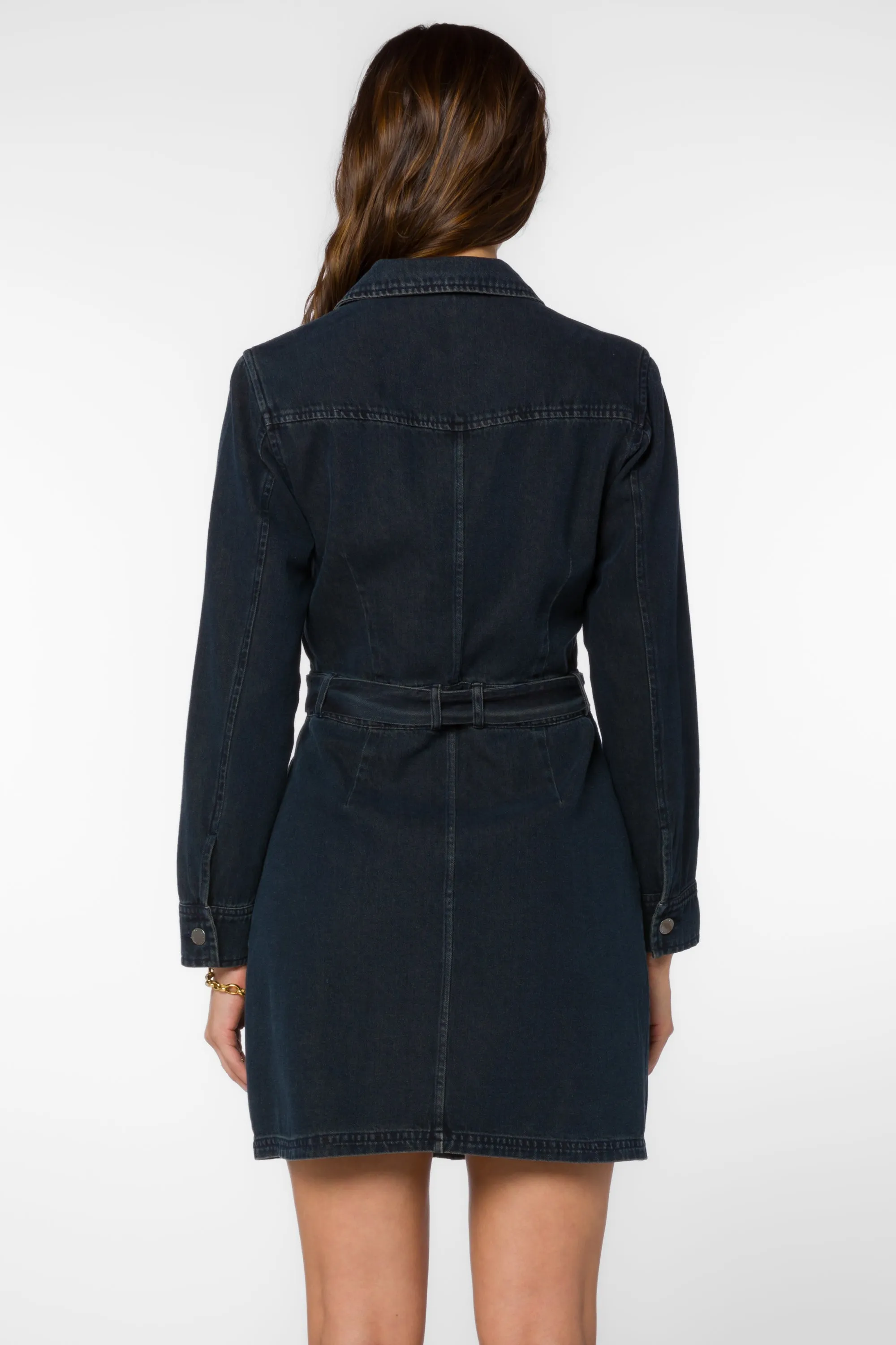 Sahara Overdye Indigo Dress