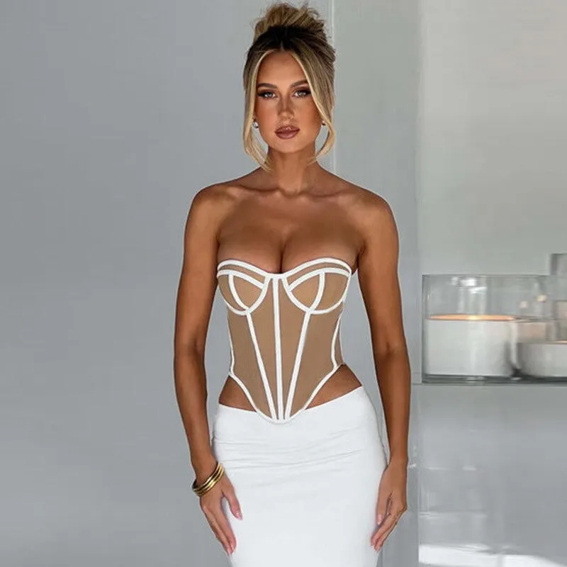 Sasha Strapless Skinny Corset Top
