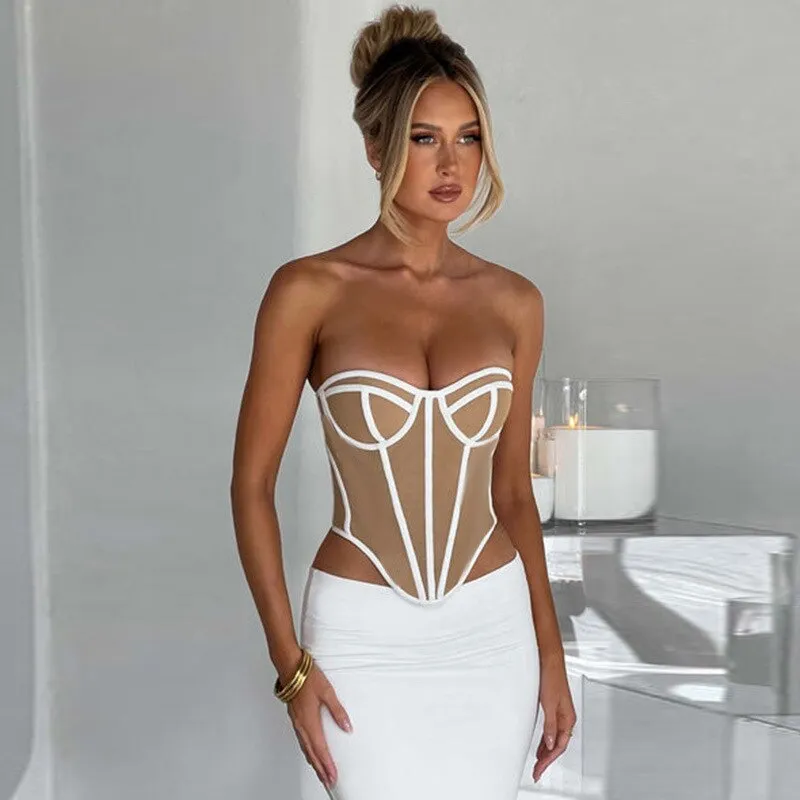 Sasha Strapless Skinny Corset Top