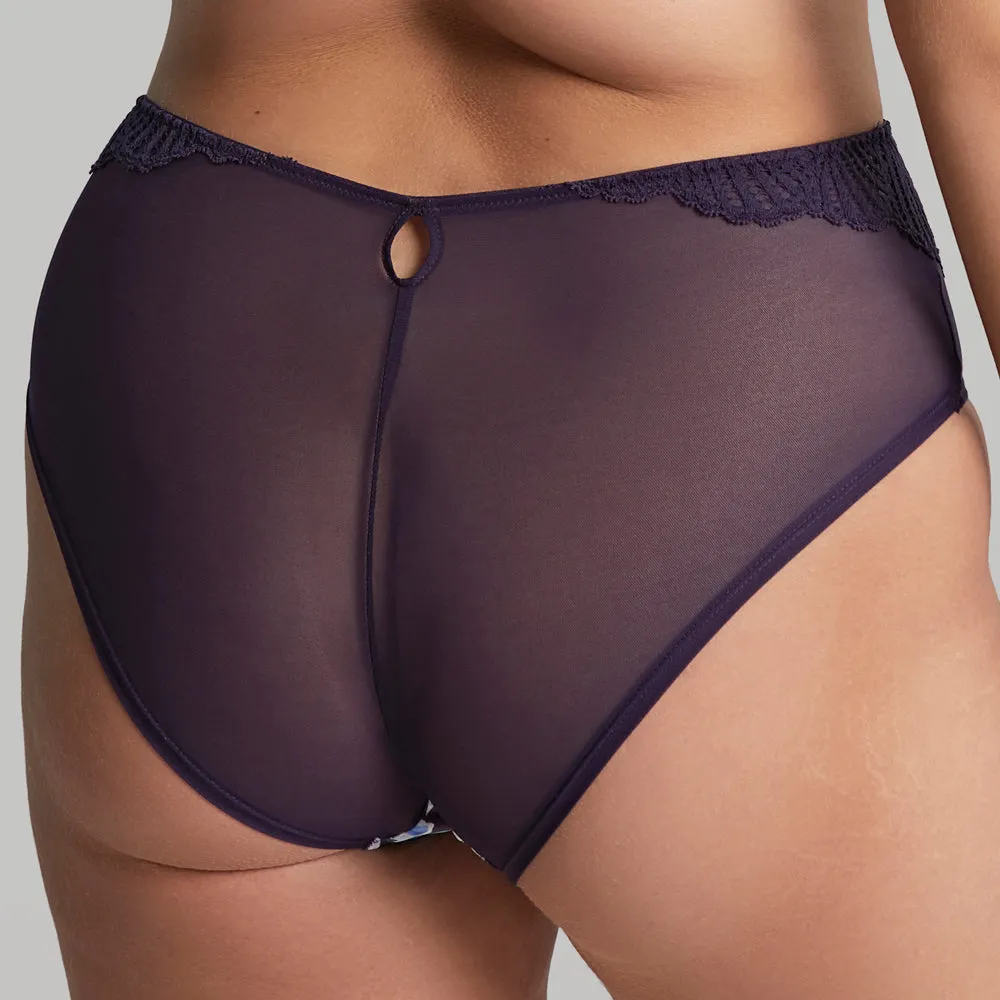 Sculptresse Arianna Deep Brief 10272 Damson Floral