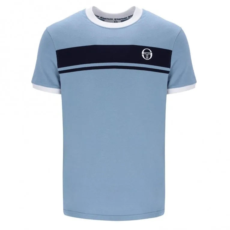 Sergio Tacchini Master T Shirt  - Mountain Spring / Maritime Blue