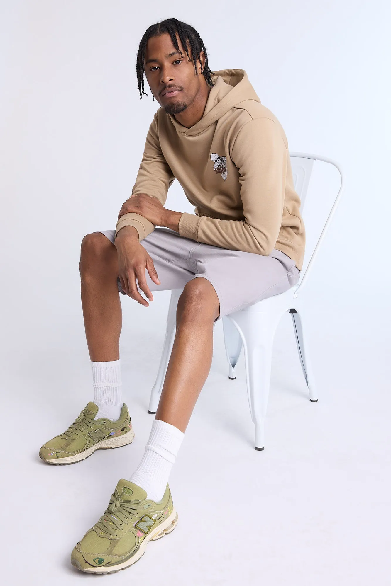 Short chino en sergé Arsenic homme