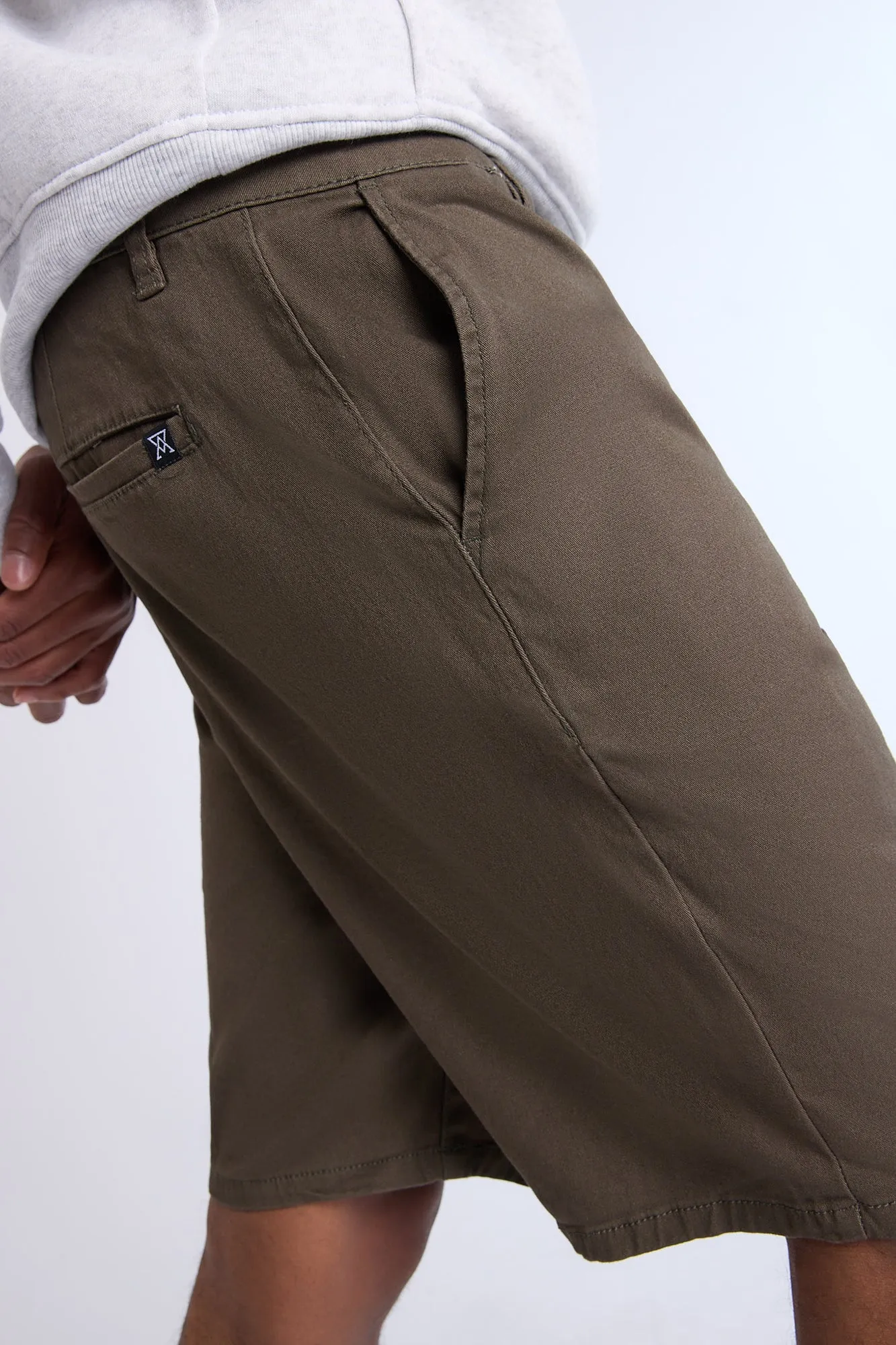 Short chino en sergé Arsenic homme