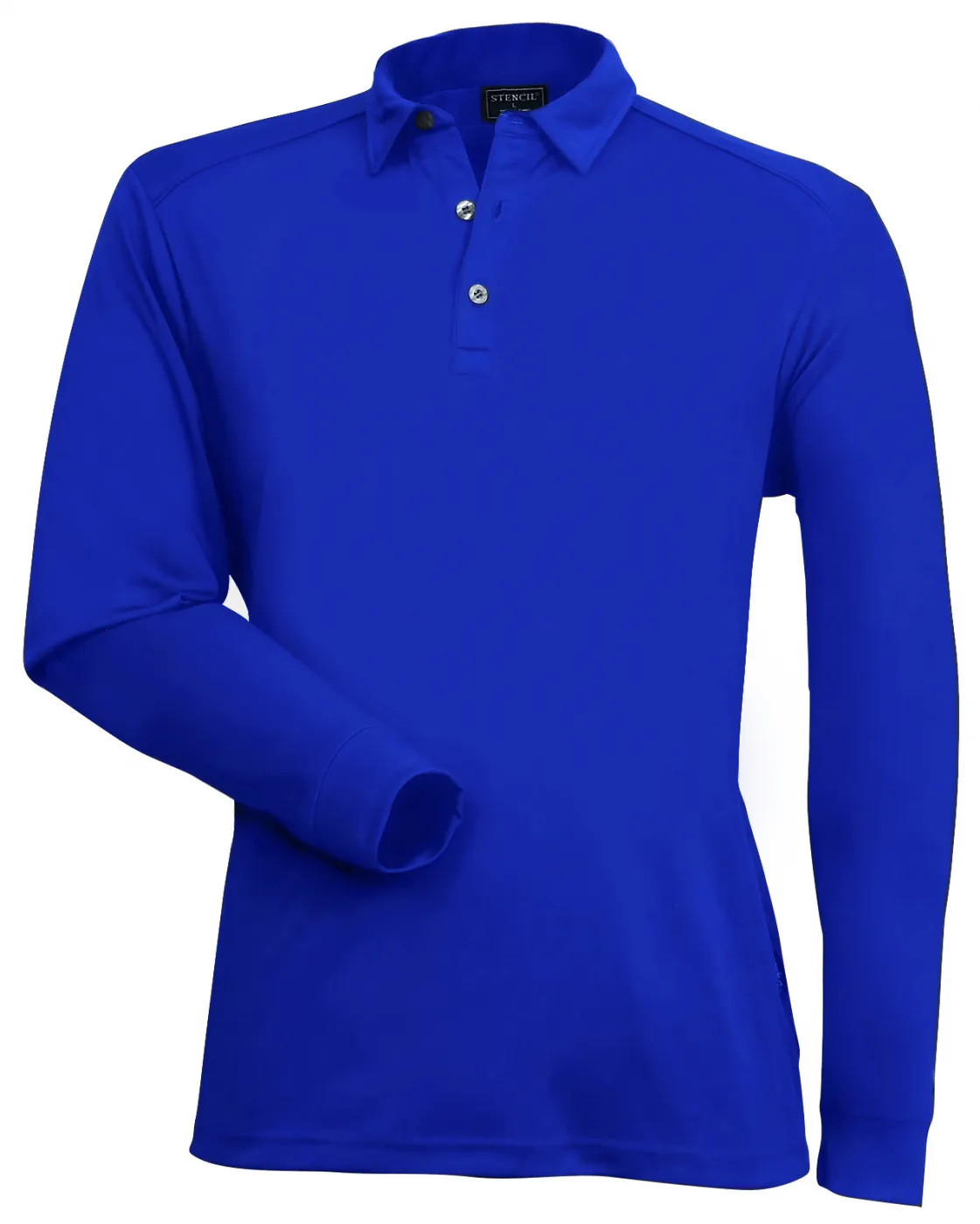 Stencil Freshen  Mens L/S Polos (1043)