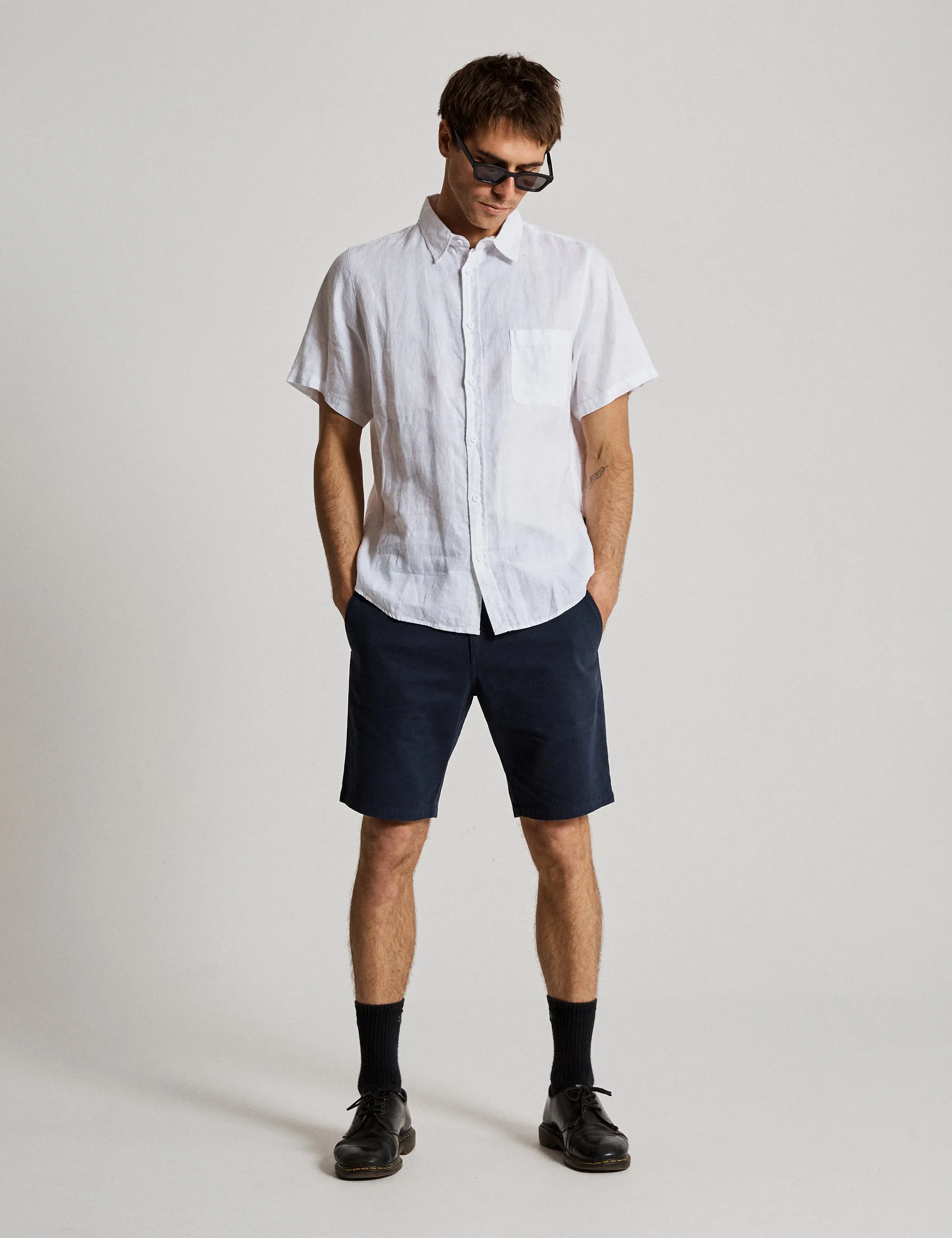 Taylor Stretch Chino Short - Navy