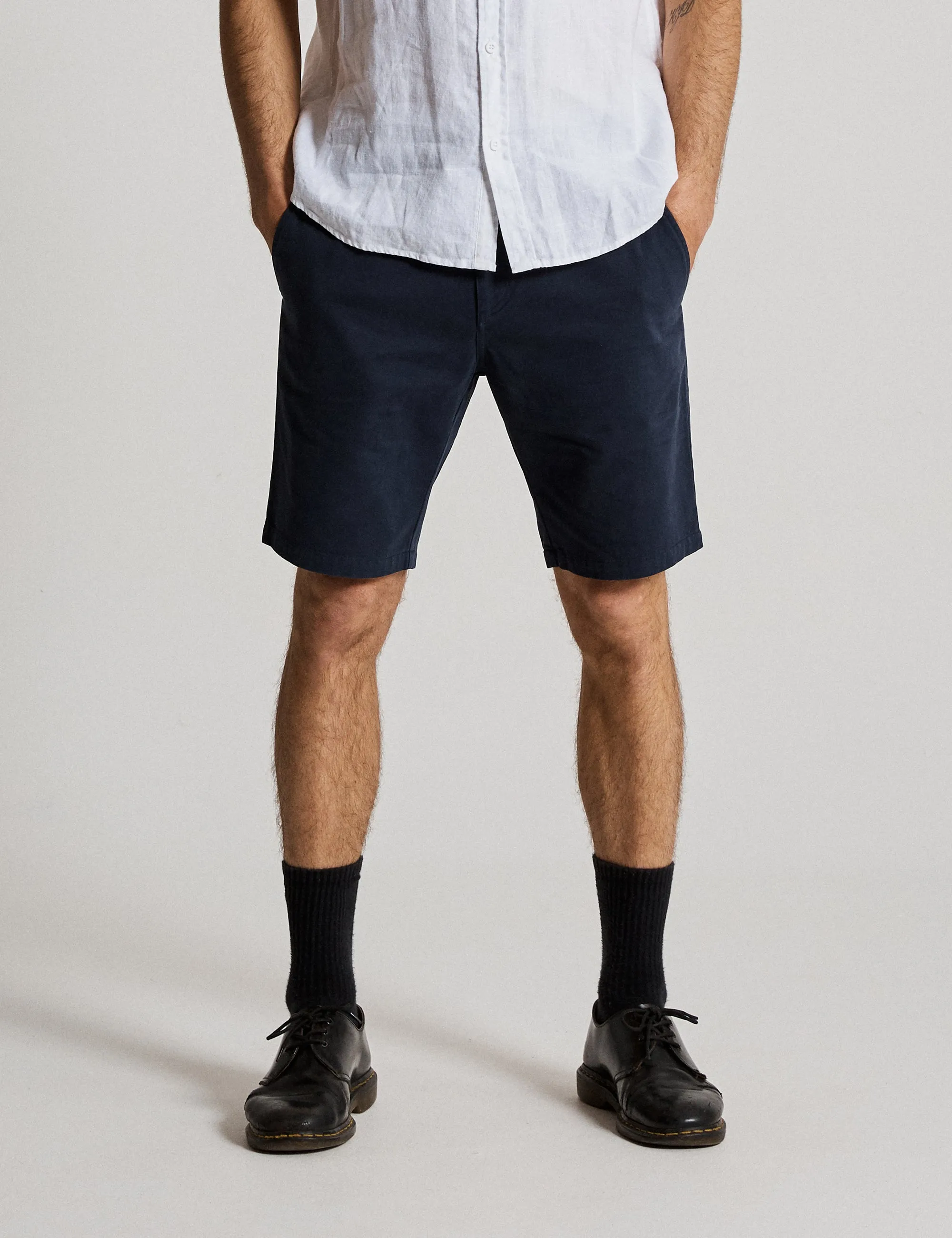 Taylor Stretch Chino Short - Navy