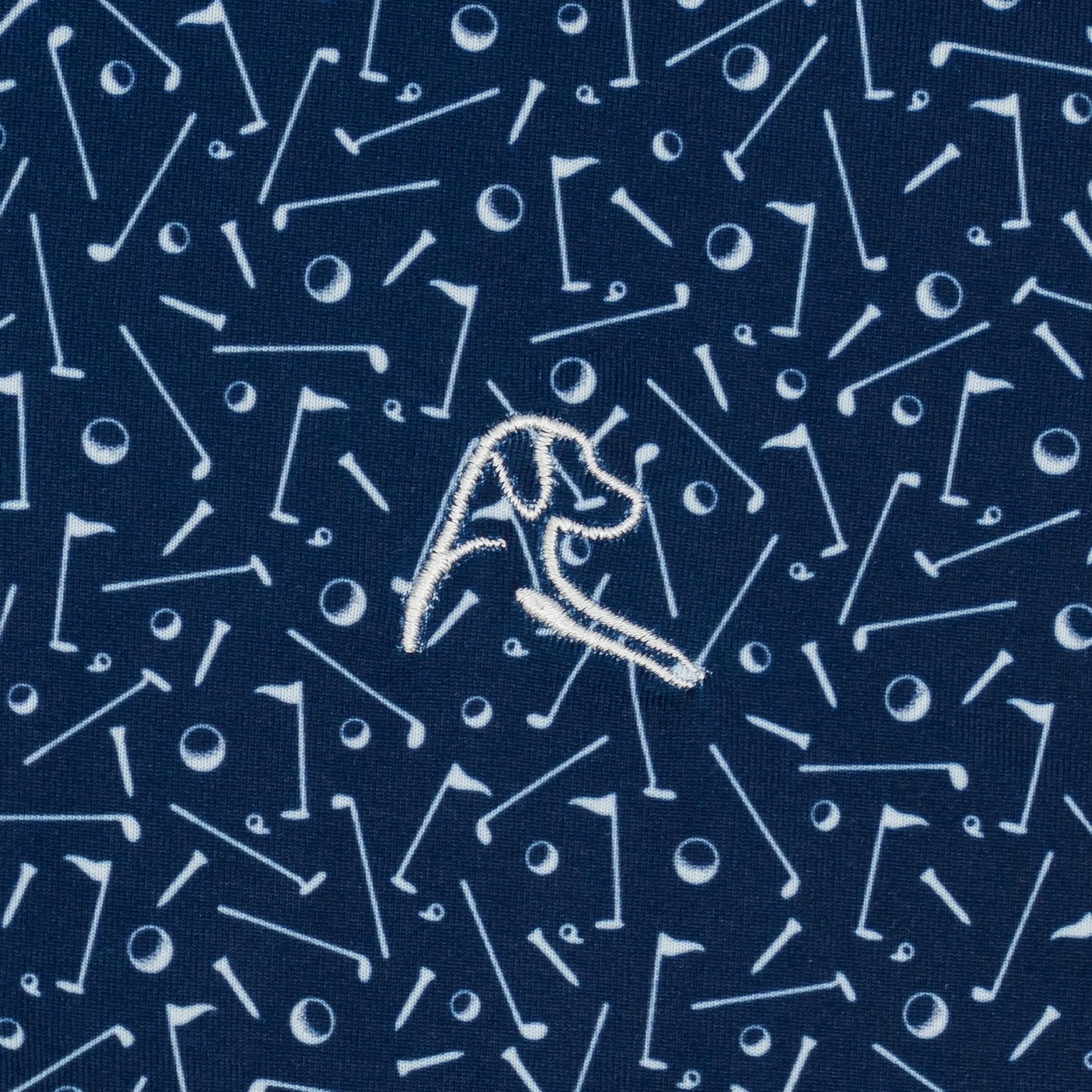 The Lil' Mulligan | Performance Polo | The Mulligan - Admiral Navy/White