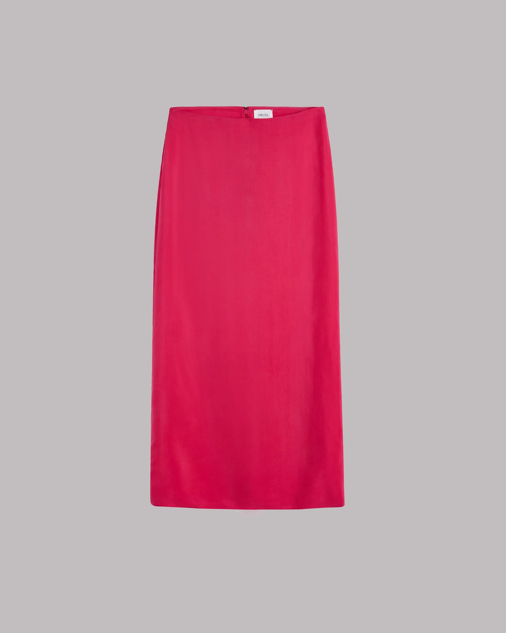 The Pink Long Cupro Skirt