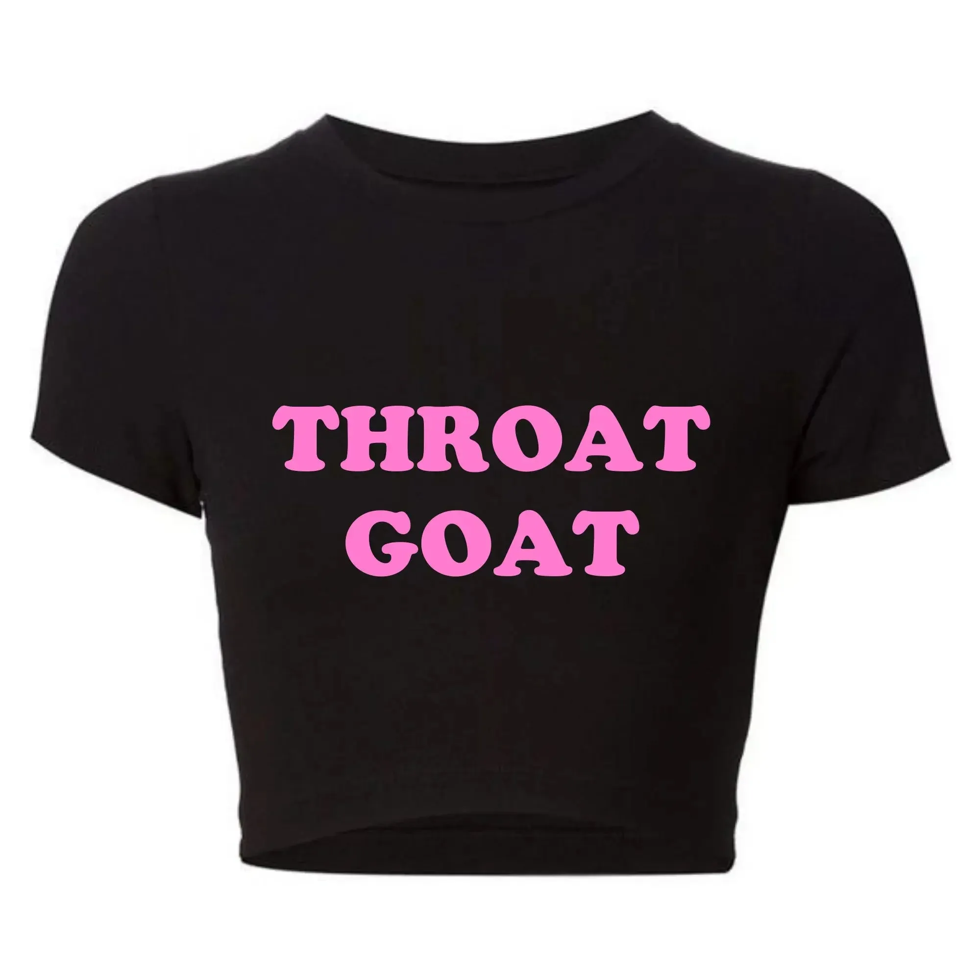 Throat Goat Crop Top – Sexy Graphic Tee for Bold Fashionistas