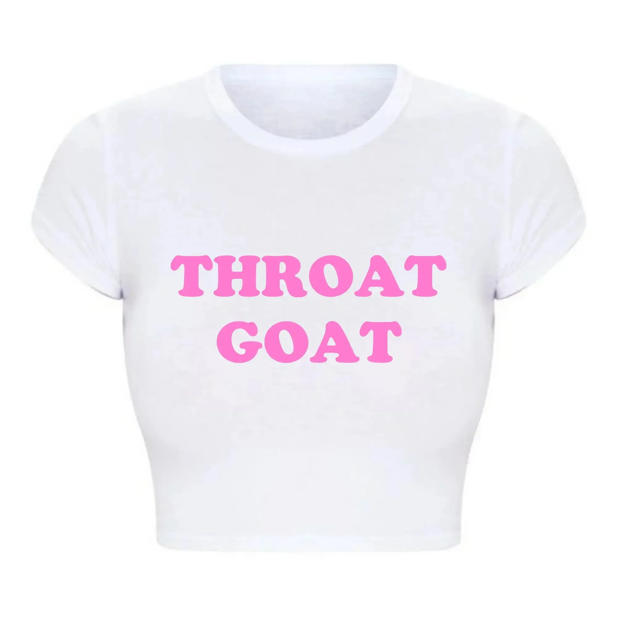 Throat Goat Crop Top – Sexy Graphic Tee for Bold Fashionistas