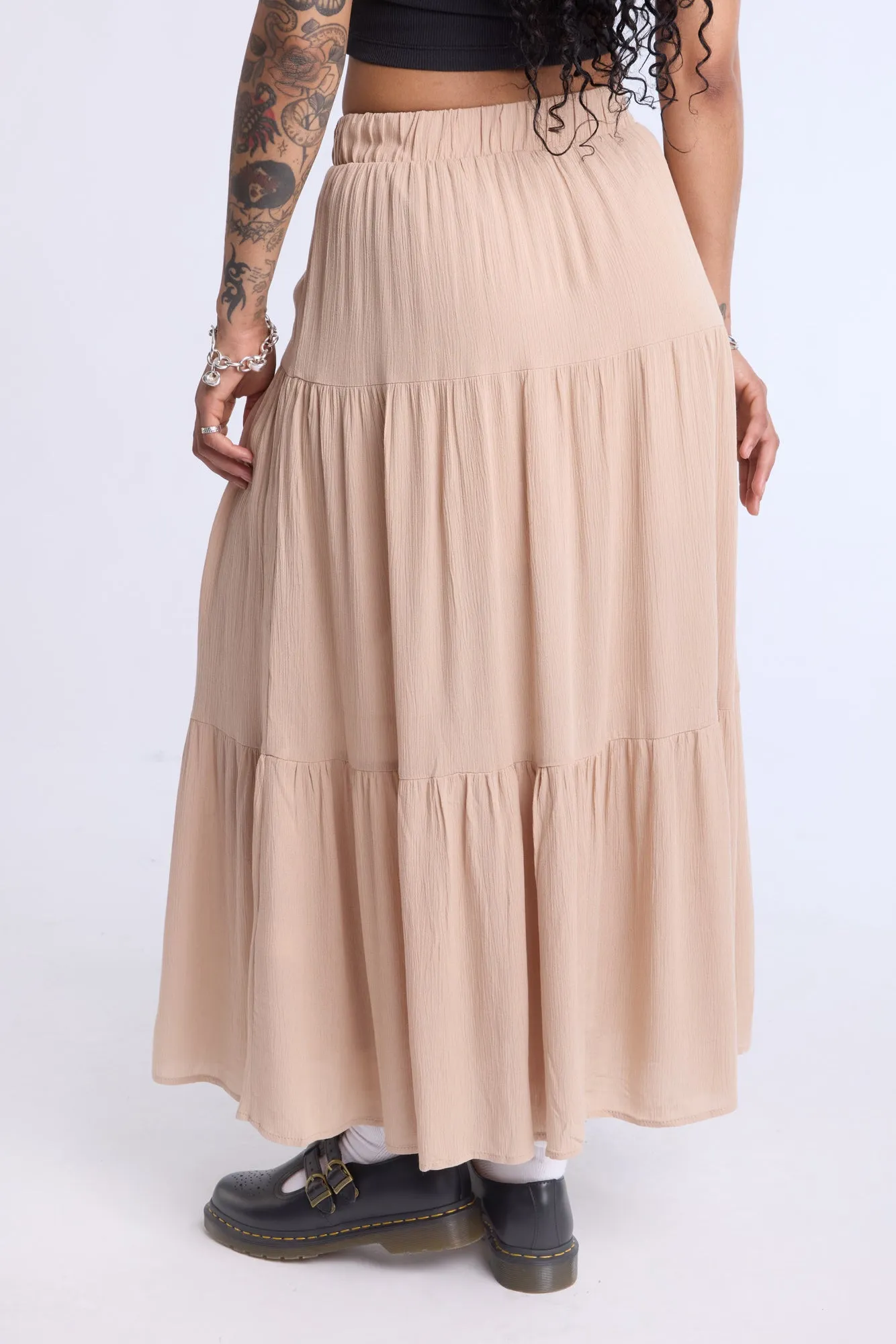 Tiered Maxi Skirt