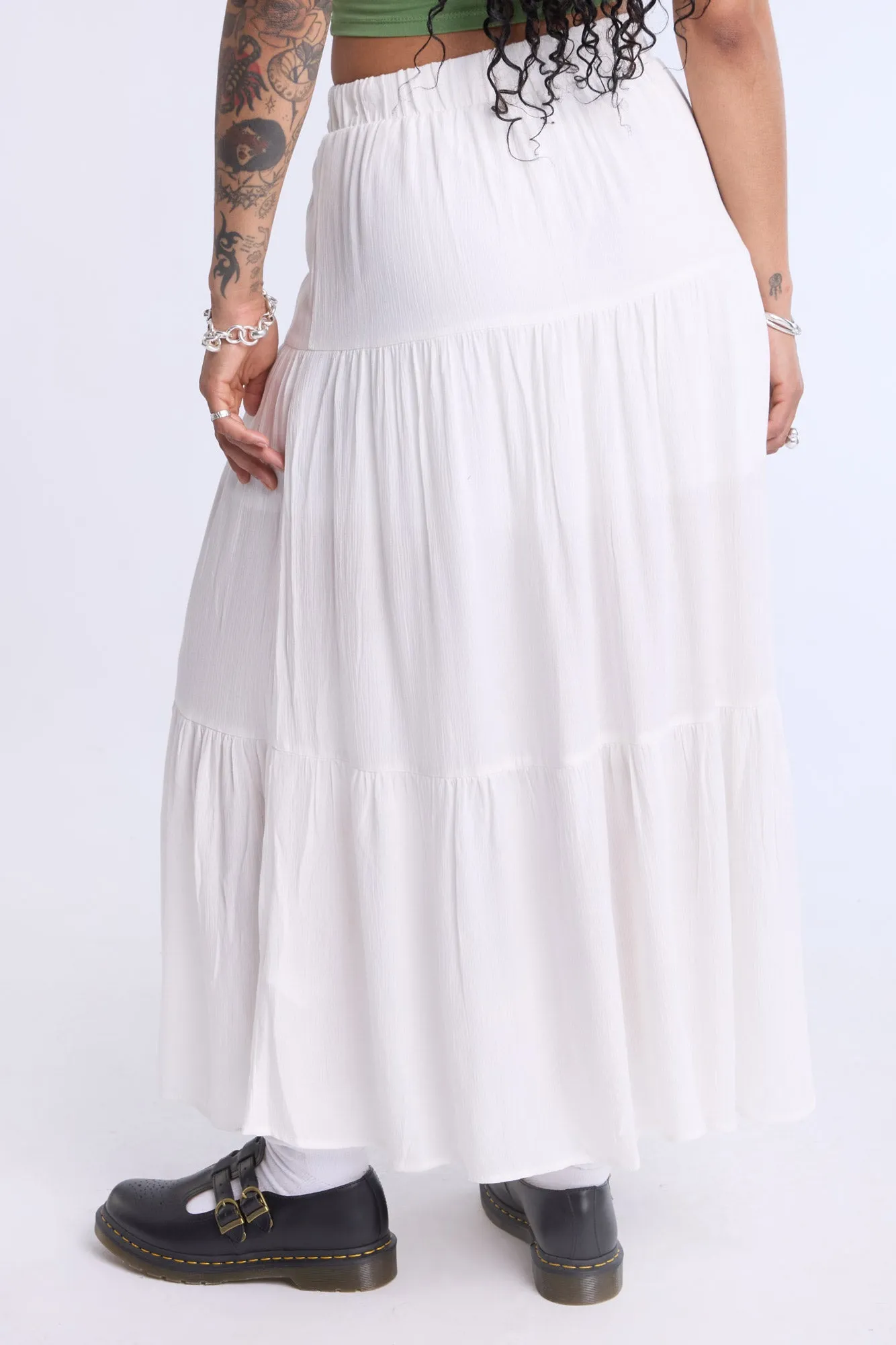 Tiered Maxi Skirt