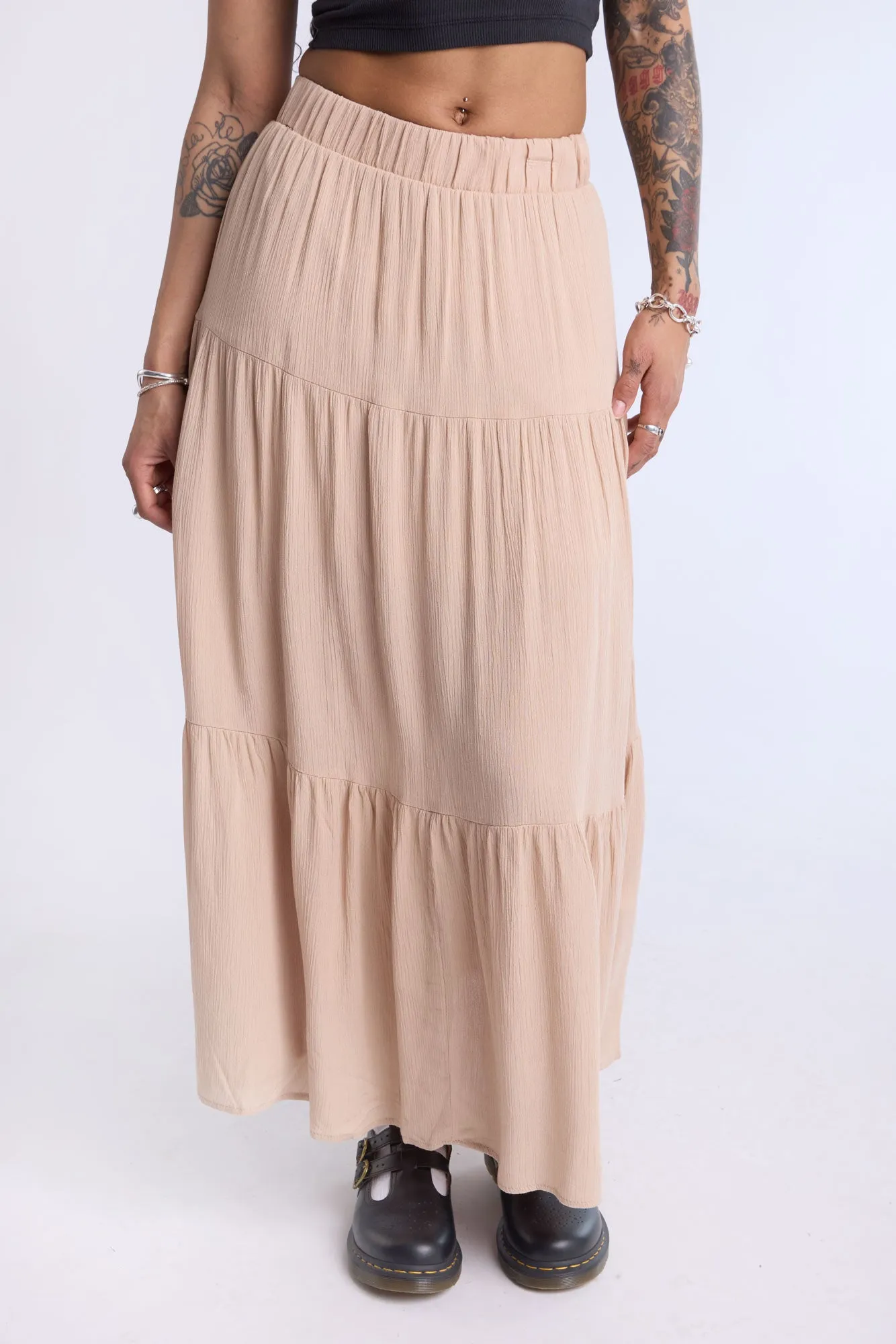 Tiered Maxi Skirt