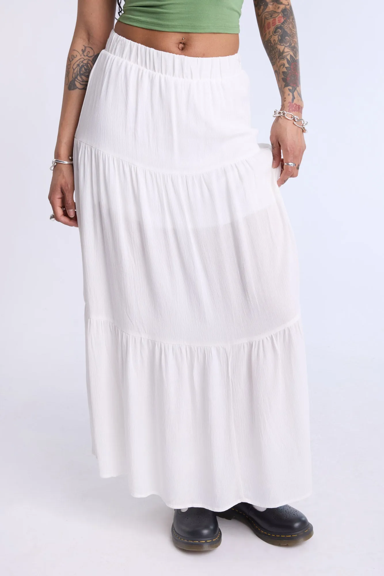Tiered Maxi Skirt