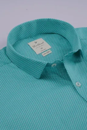 Turquoise Green Mini Print -Full-Stain Proof