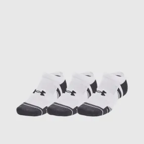 Under Armour Unisex PERFORMANCE TECH 3PK NS White