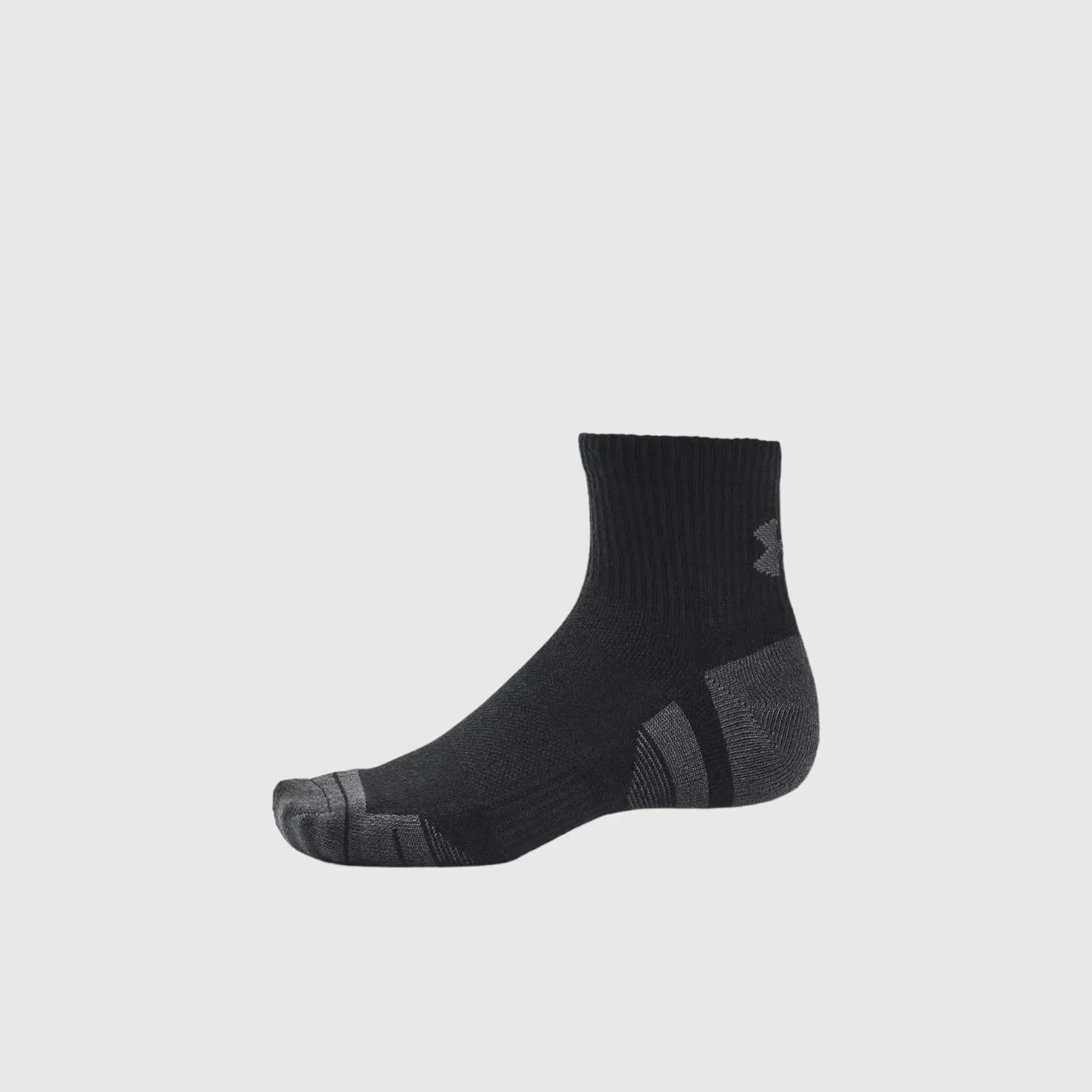 Under Armour Unisex PERFORMANCE TECH 3PK QTR Black