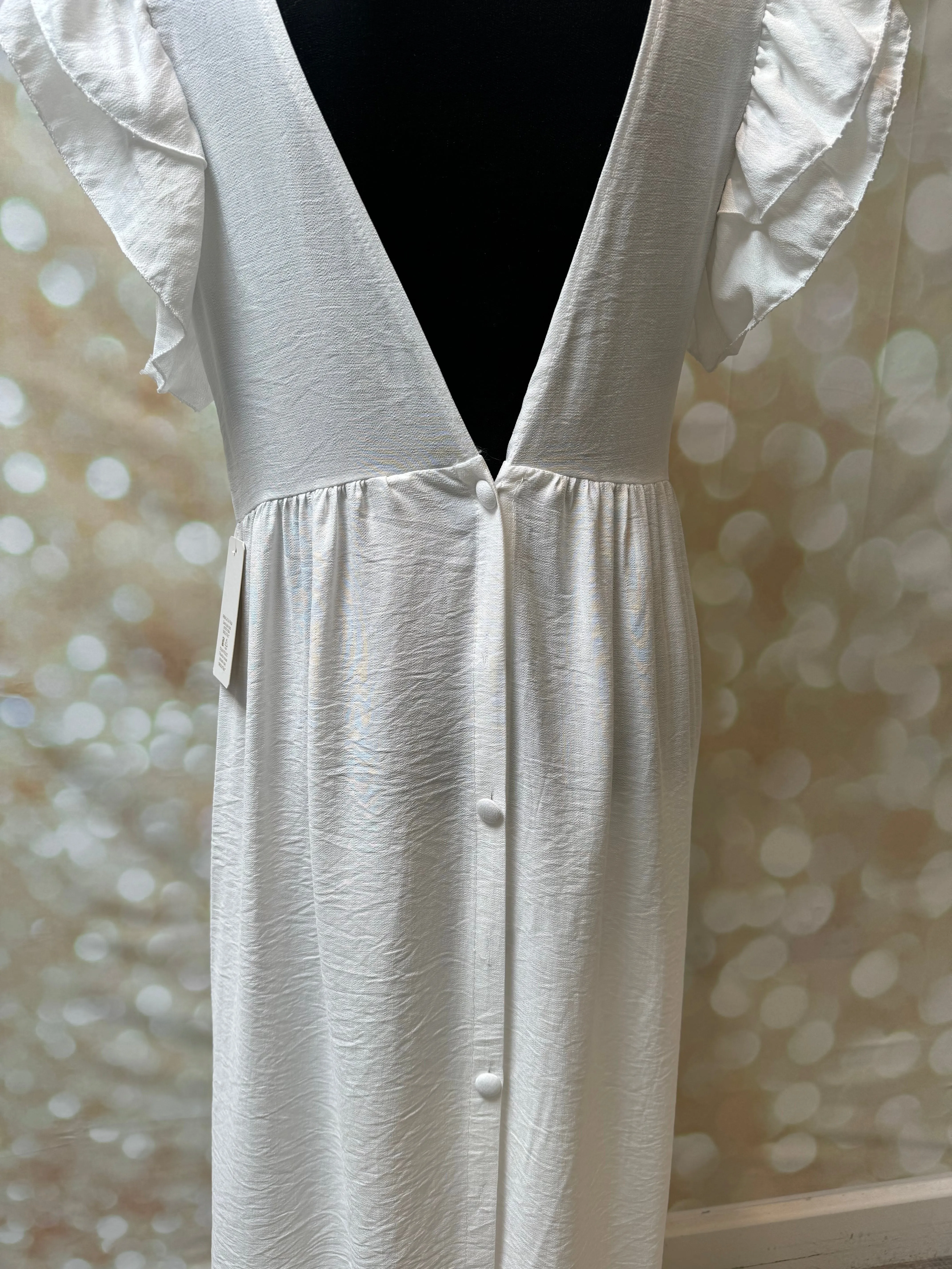 V Front Maxi Dress